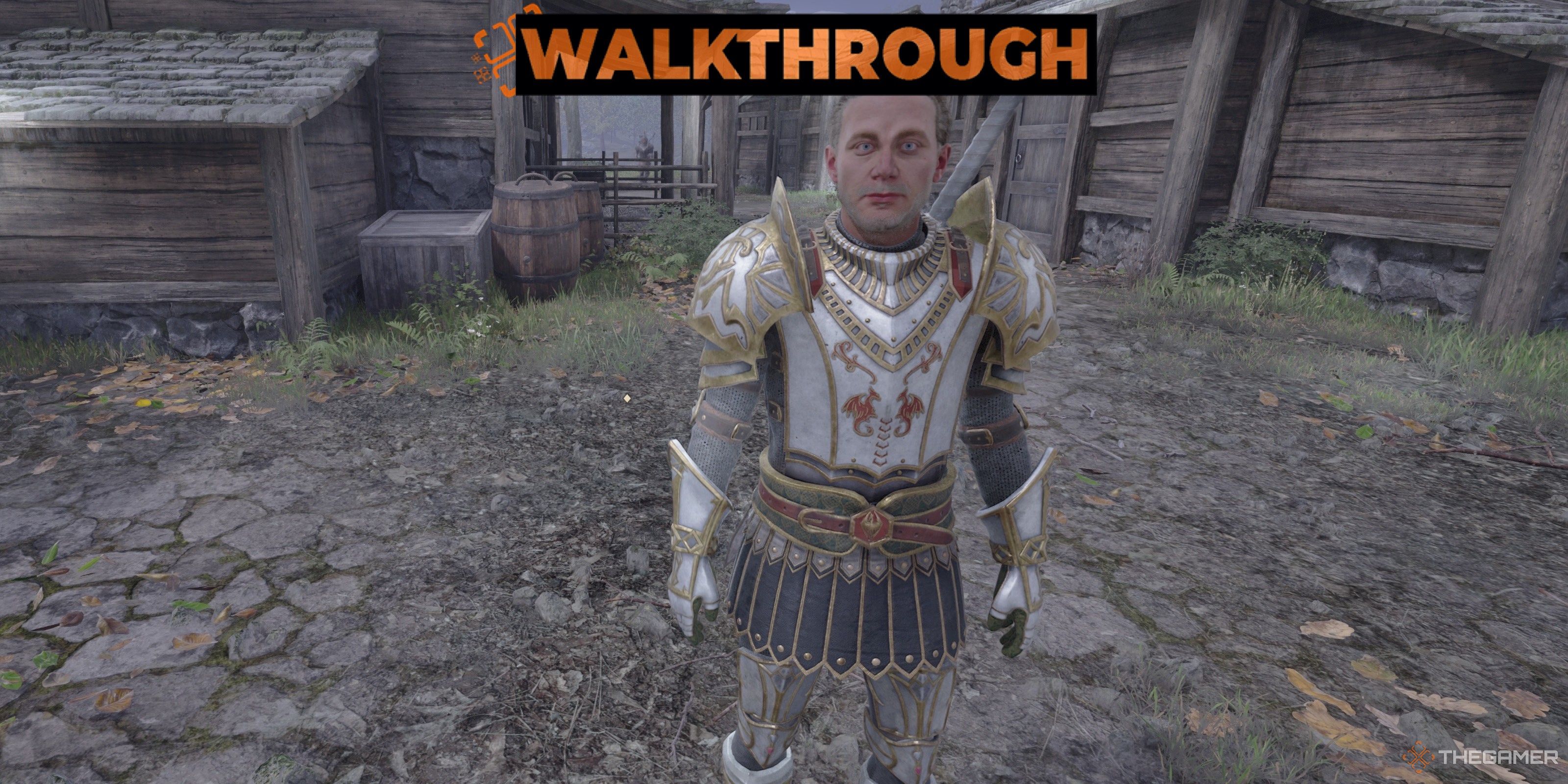 Hieronymus Lex stands in the Imperial Waterfront District during Misdirection in Oblivion Remastered.