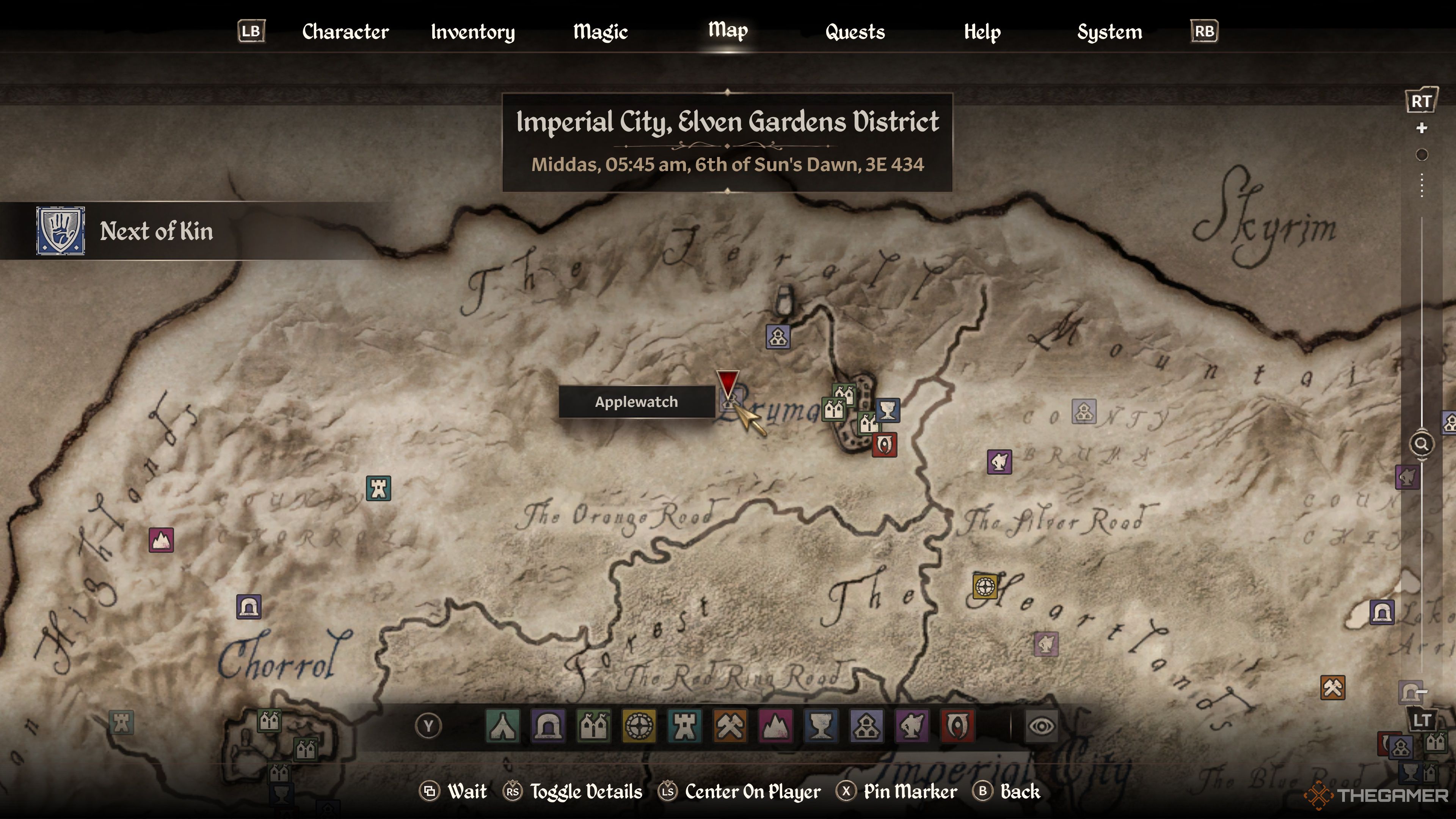 Oblivion Remastered Next Of Kin On Map 1