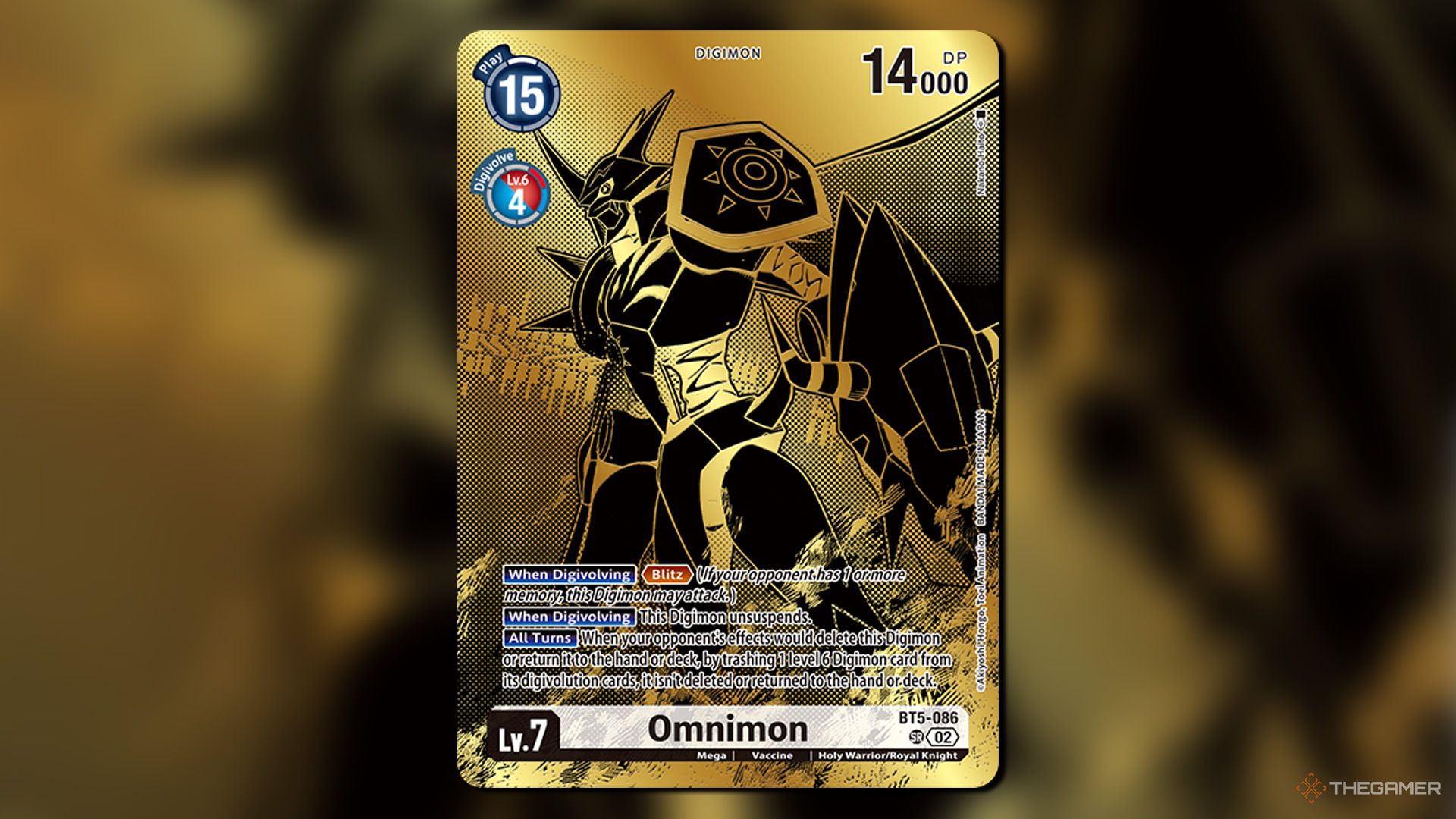 Omnimon of Tamer's Evolution Box in Digimon card game.