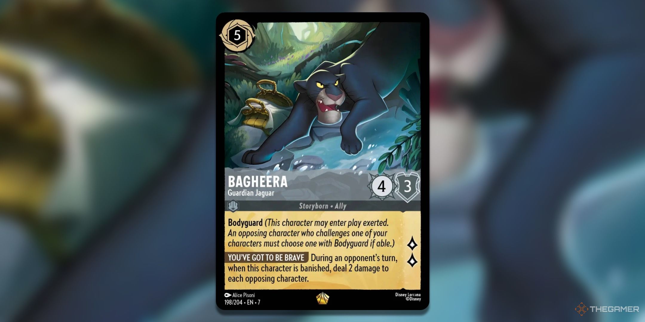 Baghra Guardian Jaguar Disney Lorkana Card from the island of Arcazia.