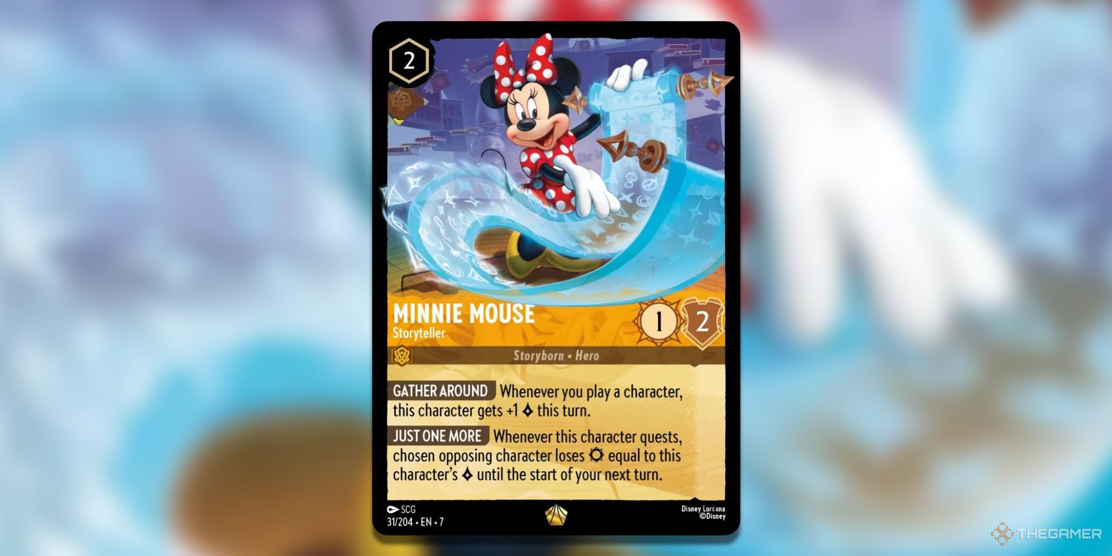 Mini Maoist Story Steeller Disney Lorkana Card from the Ischezia Island.