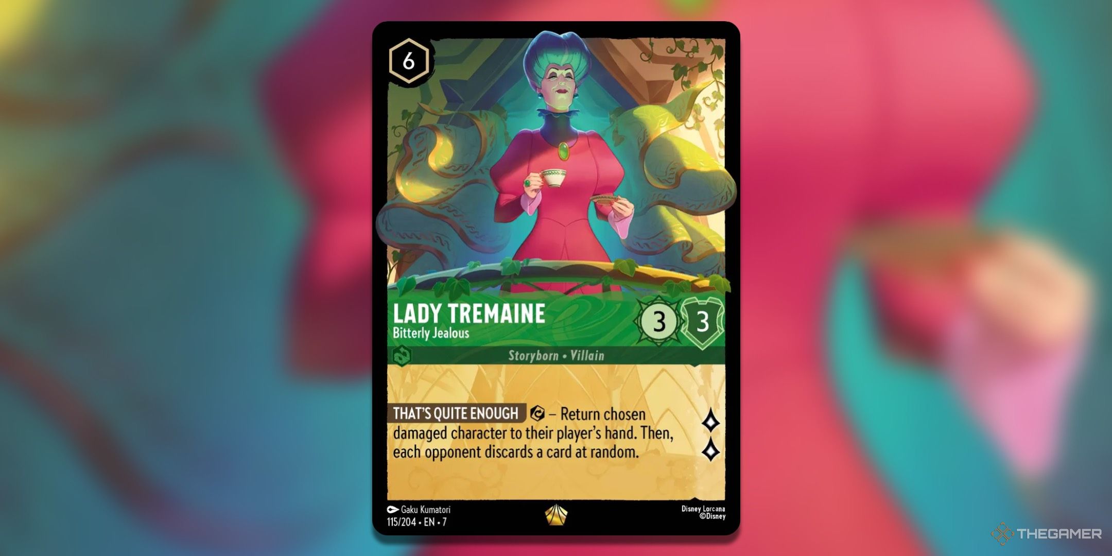 Lady Tymene Disney Lorkana enumerates the card.