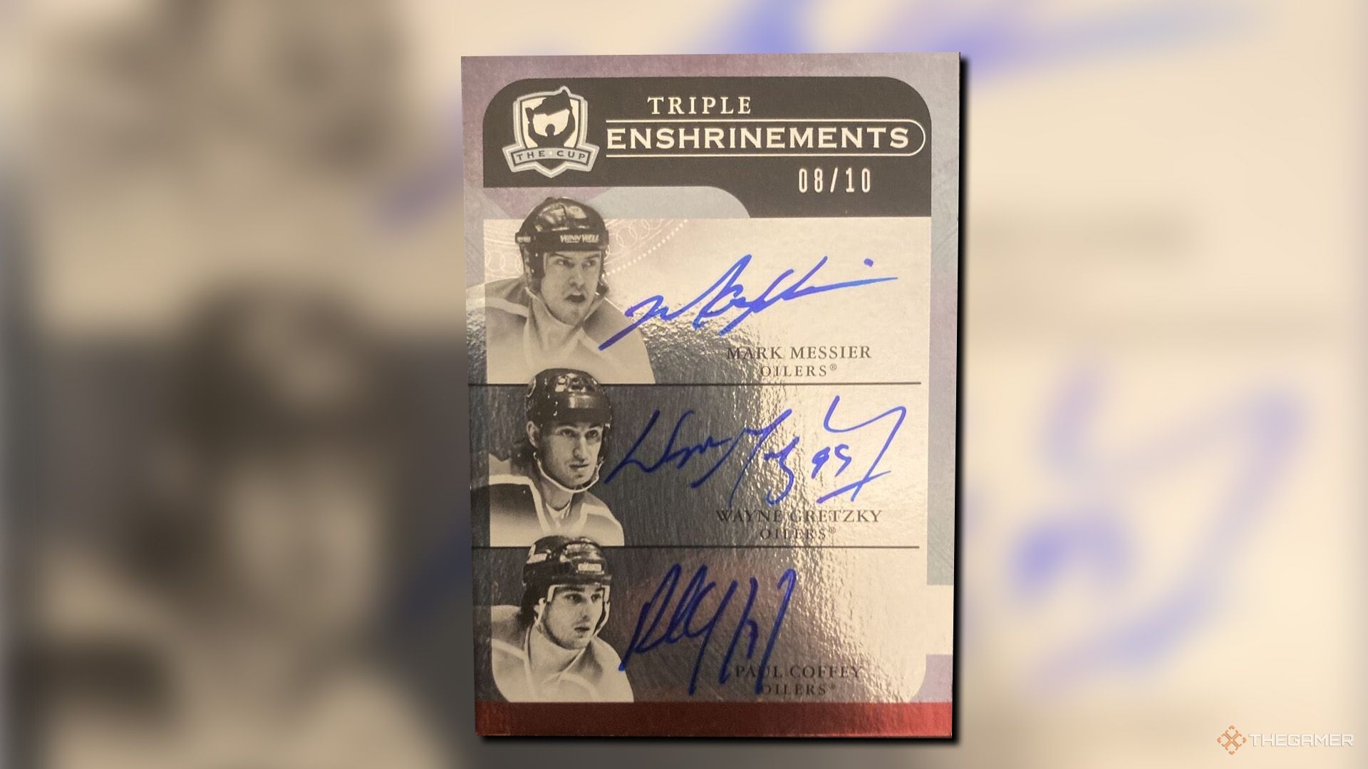 کارت Paul Coffey از سال 2011 مجموعه Triple Cup Enshrinements Cup.