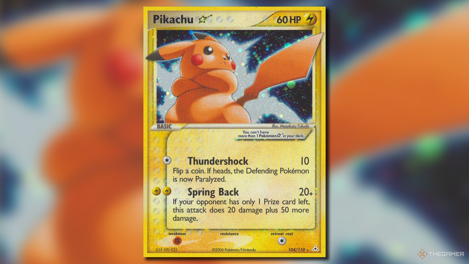 Pikachu Star from the EX Holon Phantoms set in Pokemon TCG.