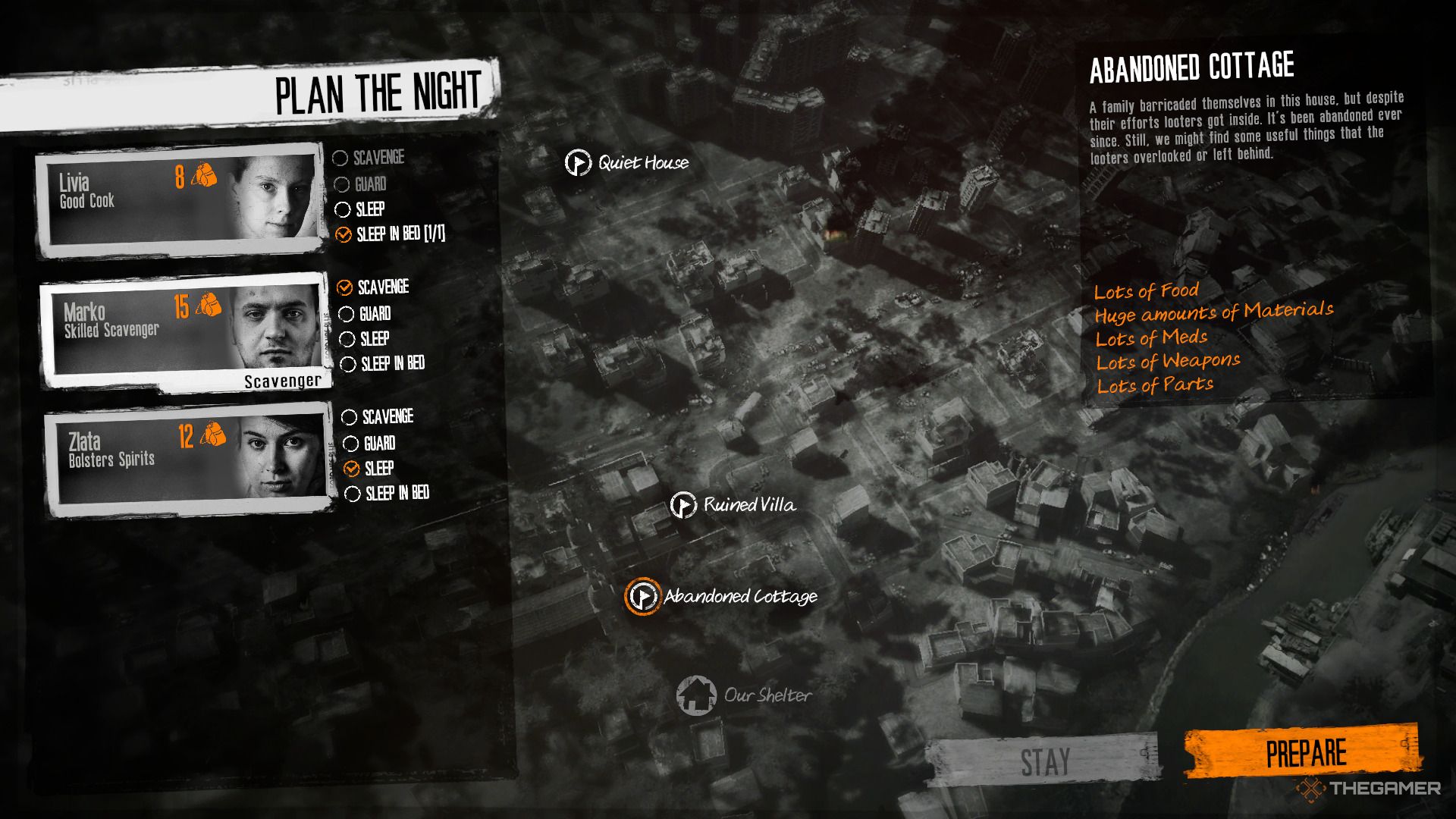 Planning the night in this war.