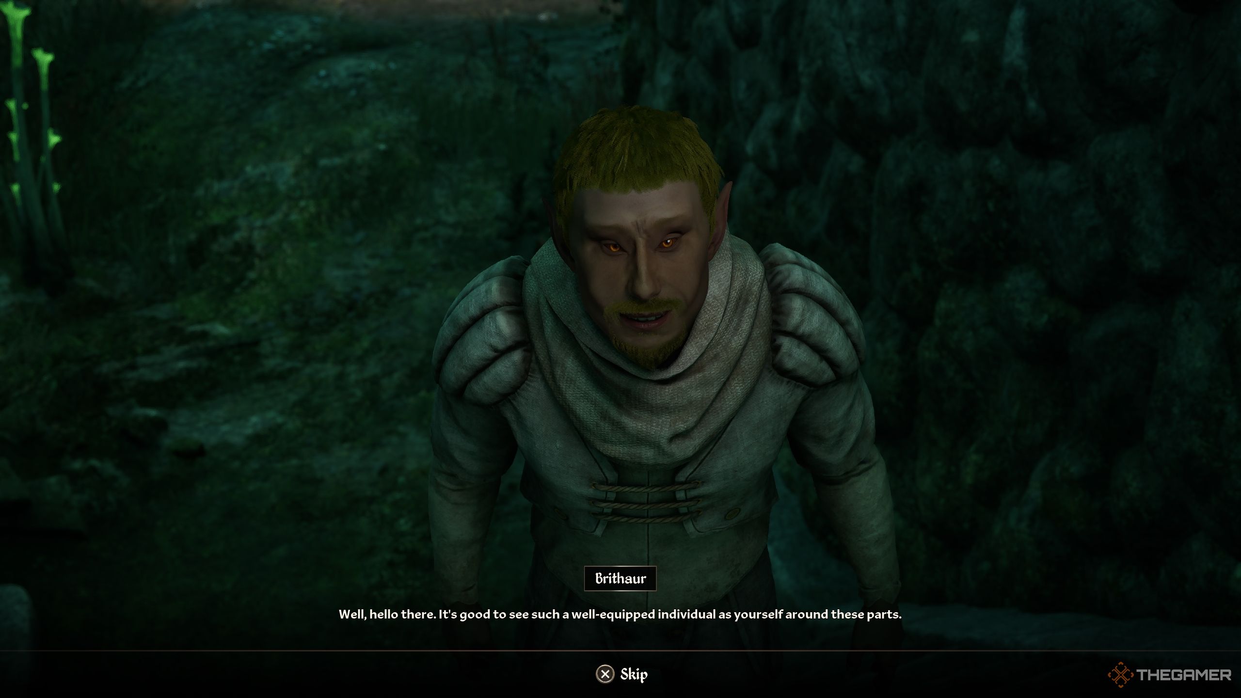Player speaking to the thief - Oblivion Remastered