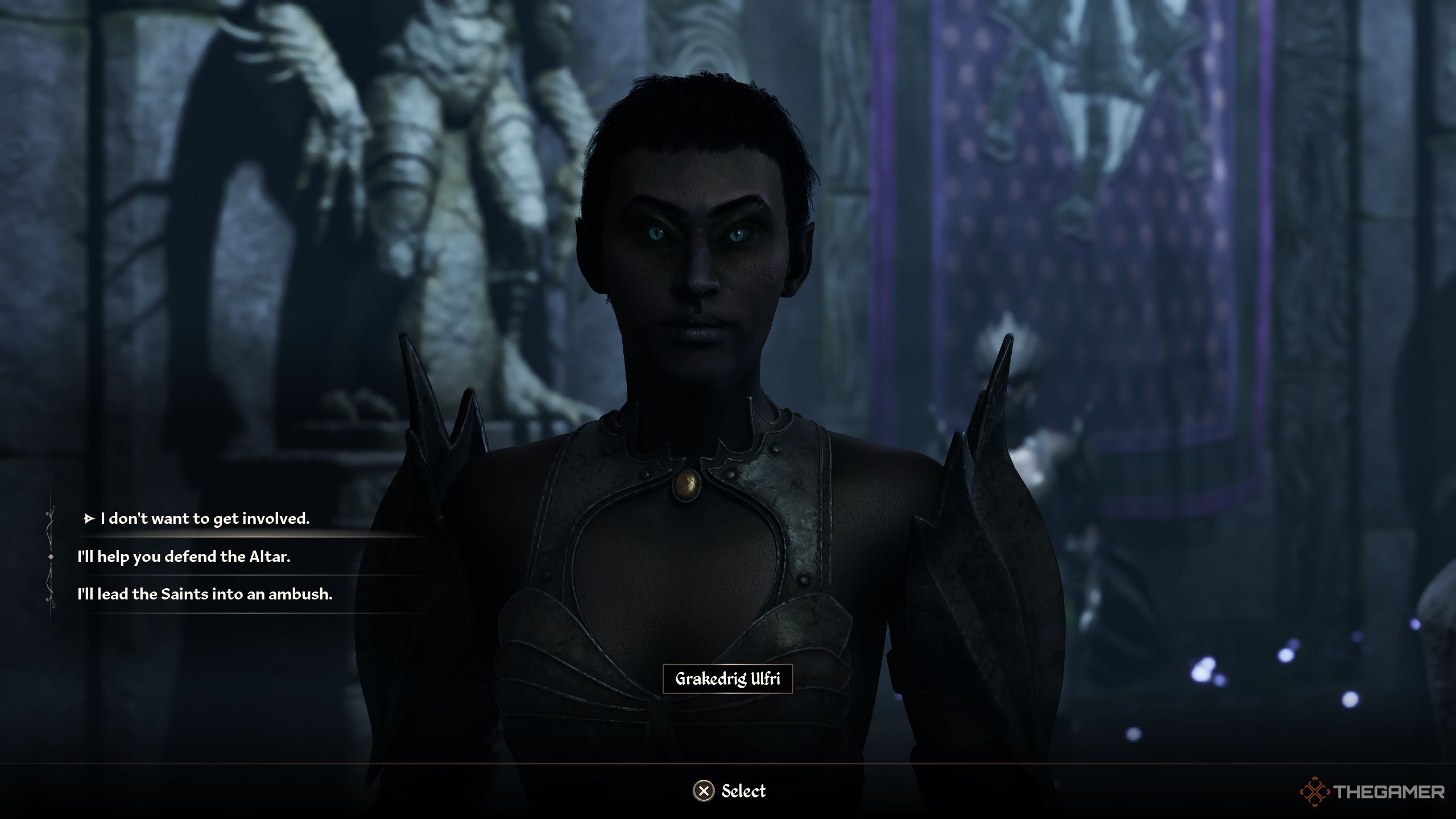 بازیکن در حال صحبت با Ulfri - Oblivion Remastered