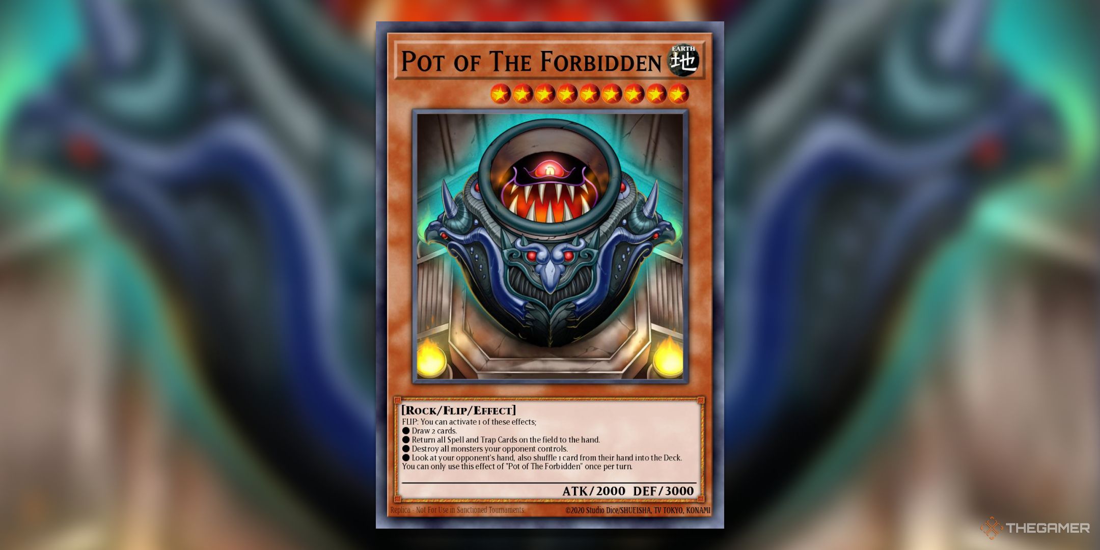 The pot of the prohibited U-J-oh! TCG card art.