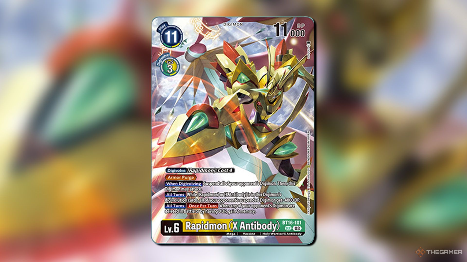 Rapid Mill antibodies from billions of bullets in Digimon card game.
