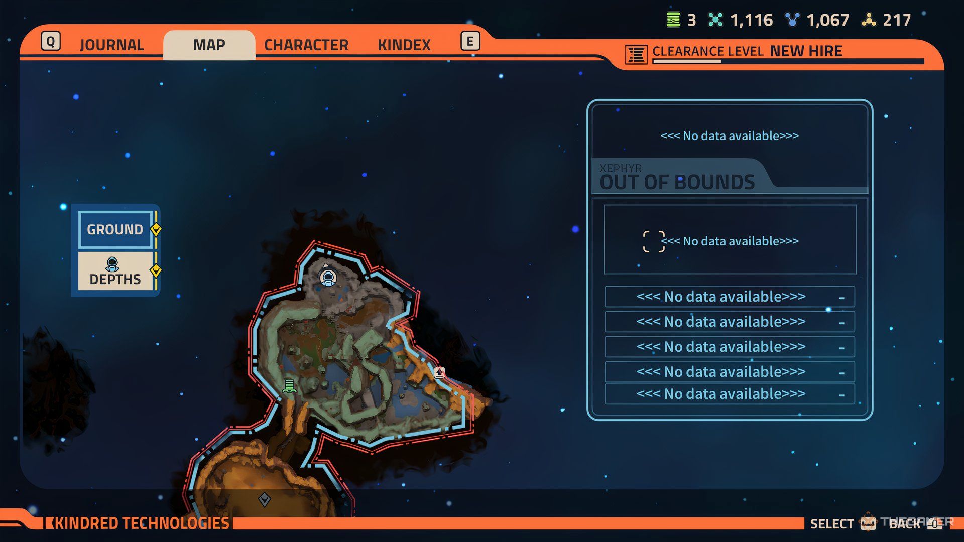 Player at the a crates location that is highlighted on the map of Revenge of the Savage Planet.