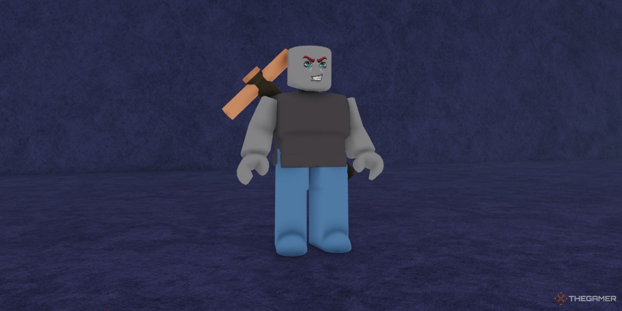 a player in Mining World on Roblox