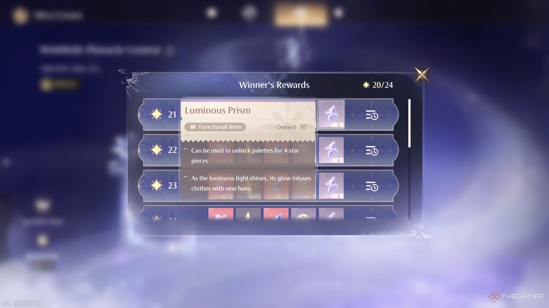My Crown Prizes show bright pride in Infinity Nikki.