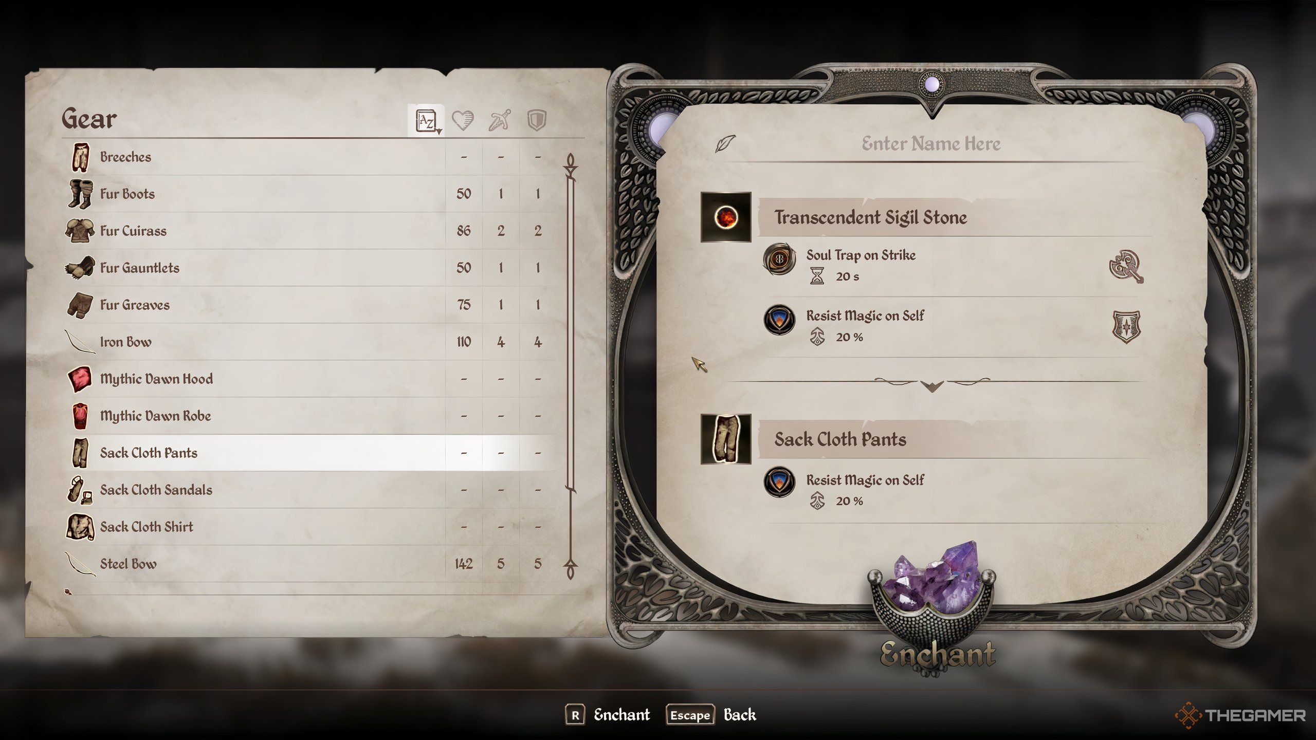 Sigil Stone with resist magic effect in Oblivion Remastered.
