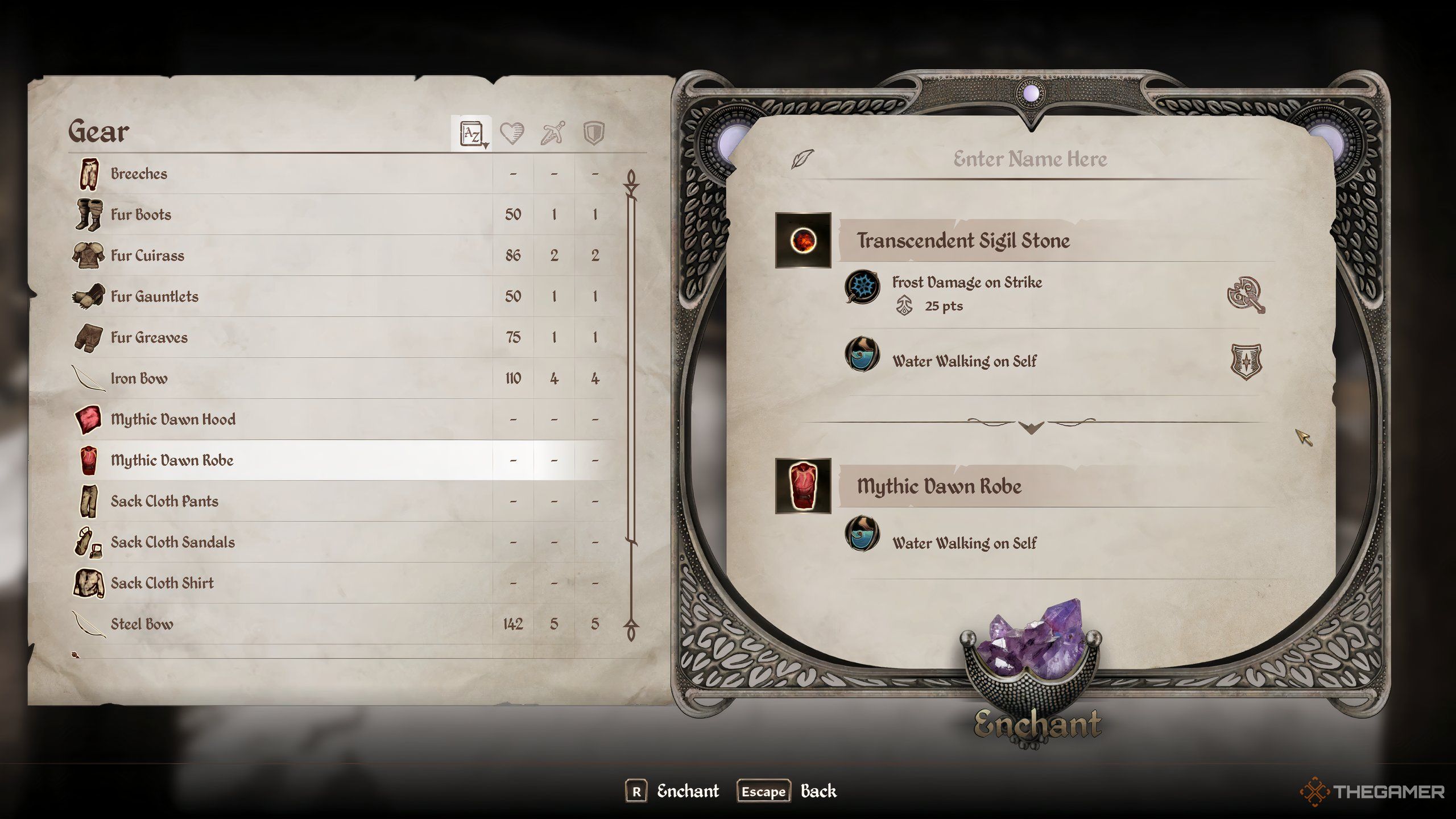 Sigil Stone with Water Walking effect in Oblivion Remastered.