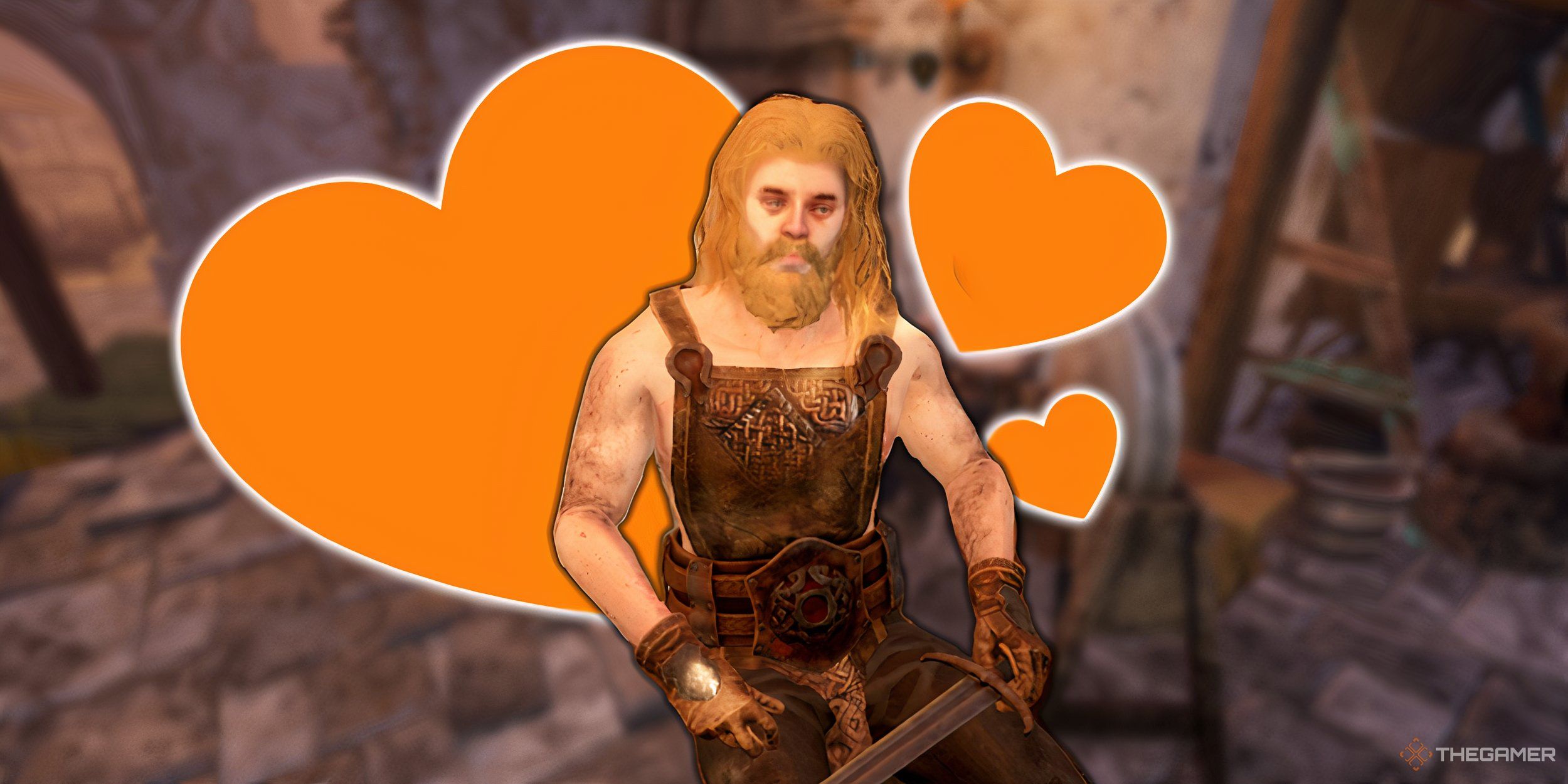 Collage of Beor with hearts.