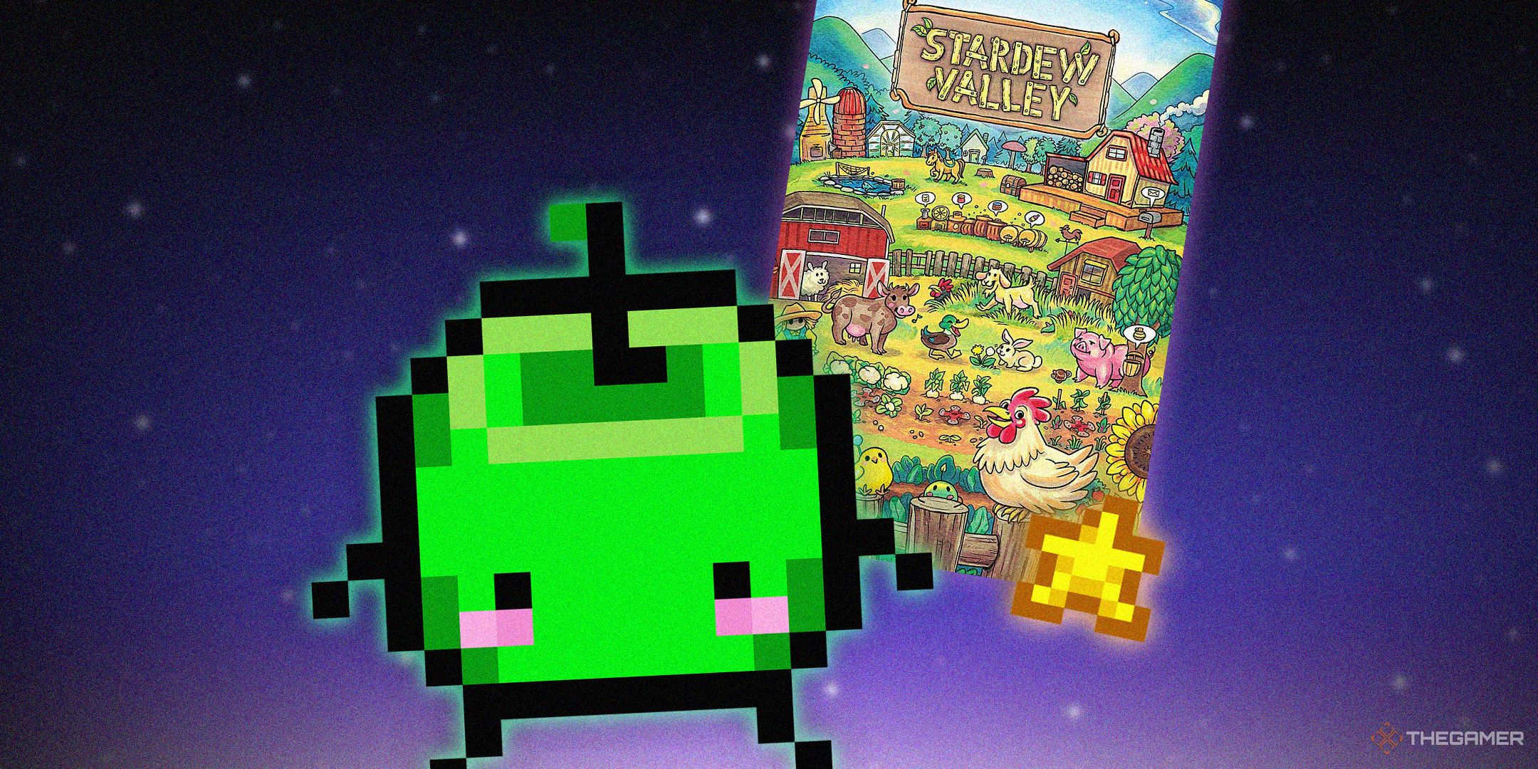 TG Stardew Valley Perfect Video Game junimo and box art