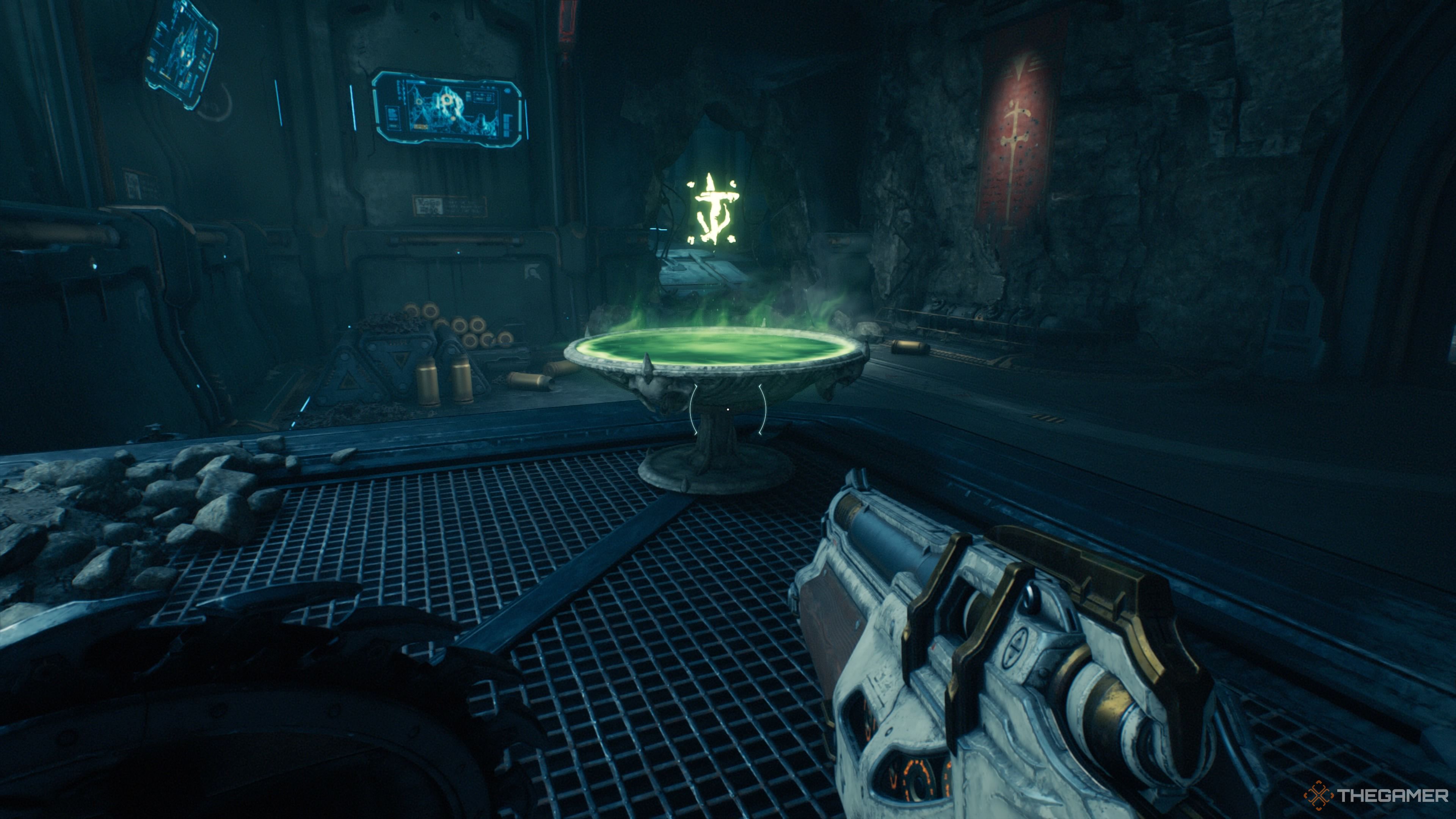 The Auto Turret Shield Rune in The Sentinel Command Station of Doom The Dark Ages.