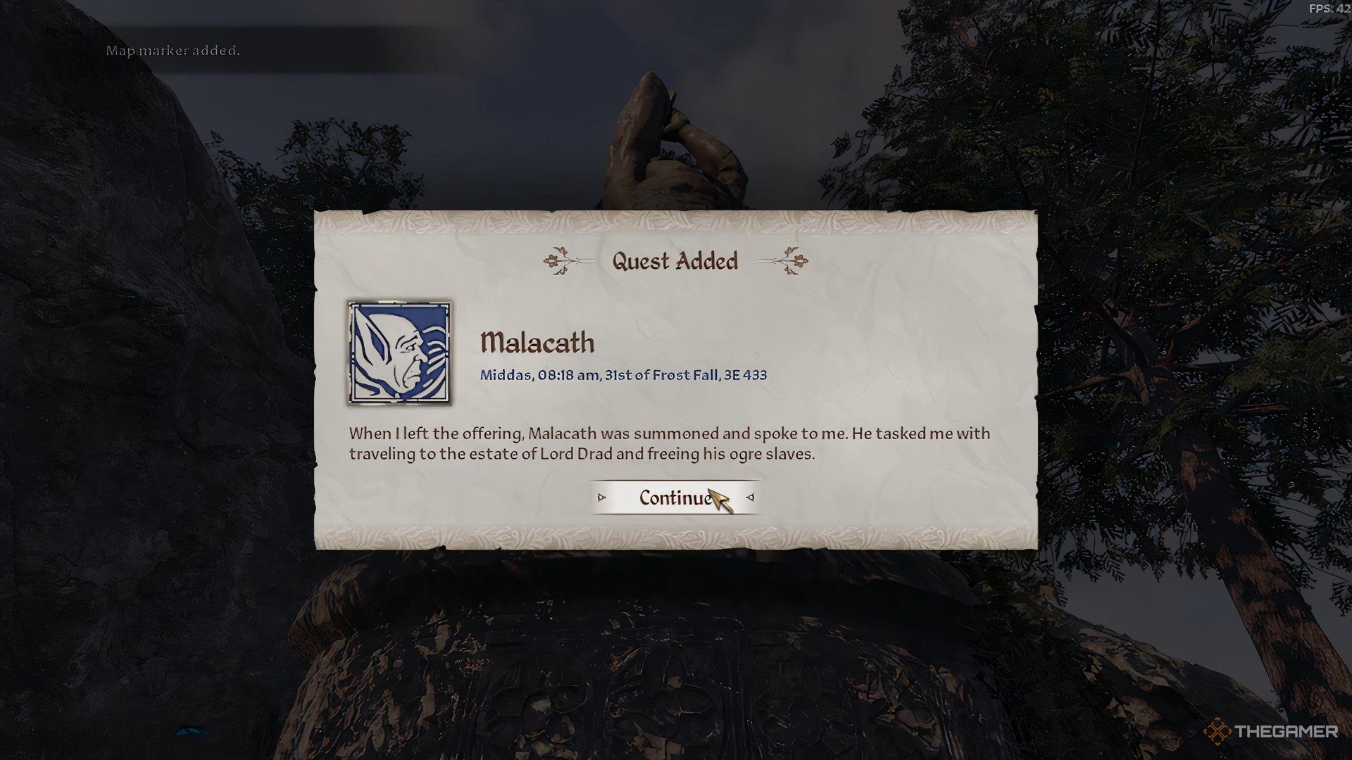 شروع تلاش Malacath در Elder Scrolls IV Oblivion Remastered.