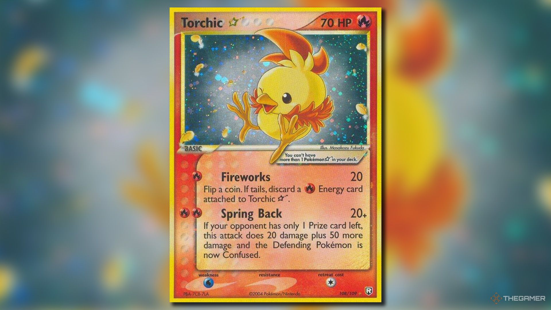 Torchic Star from the EX Team Rocket Returns set in Pokemon TCG.