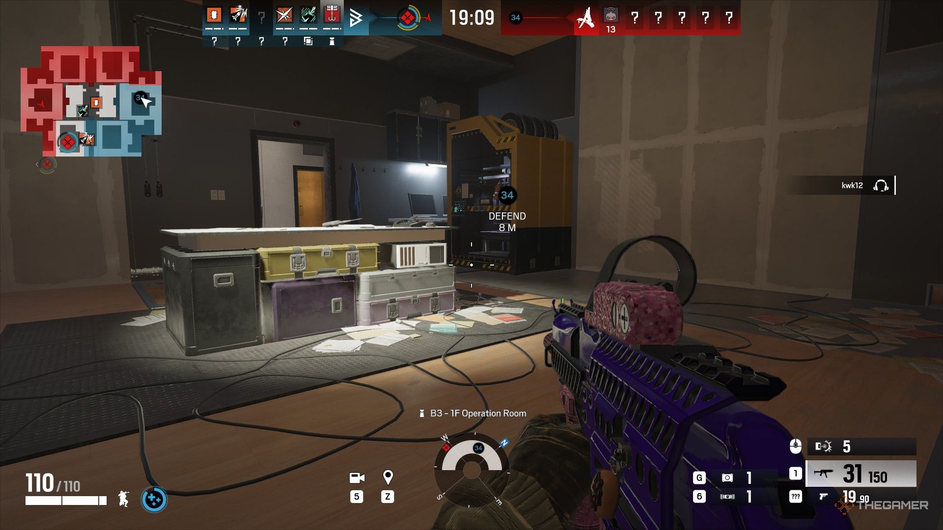 Playran's rainbow has the player with Hamara in Dusar Front mode