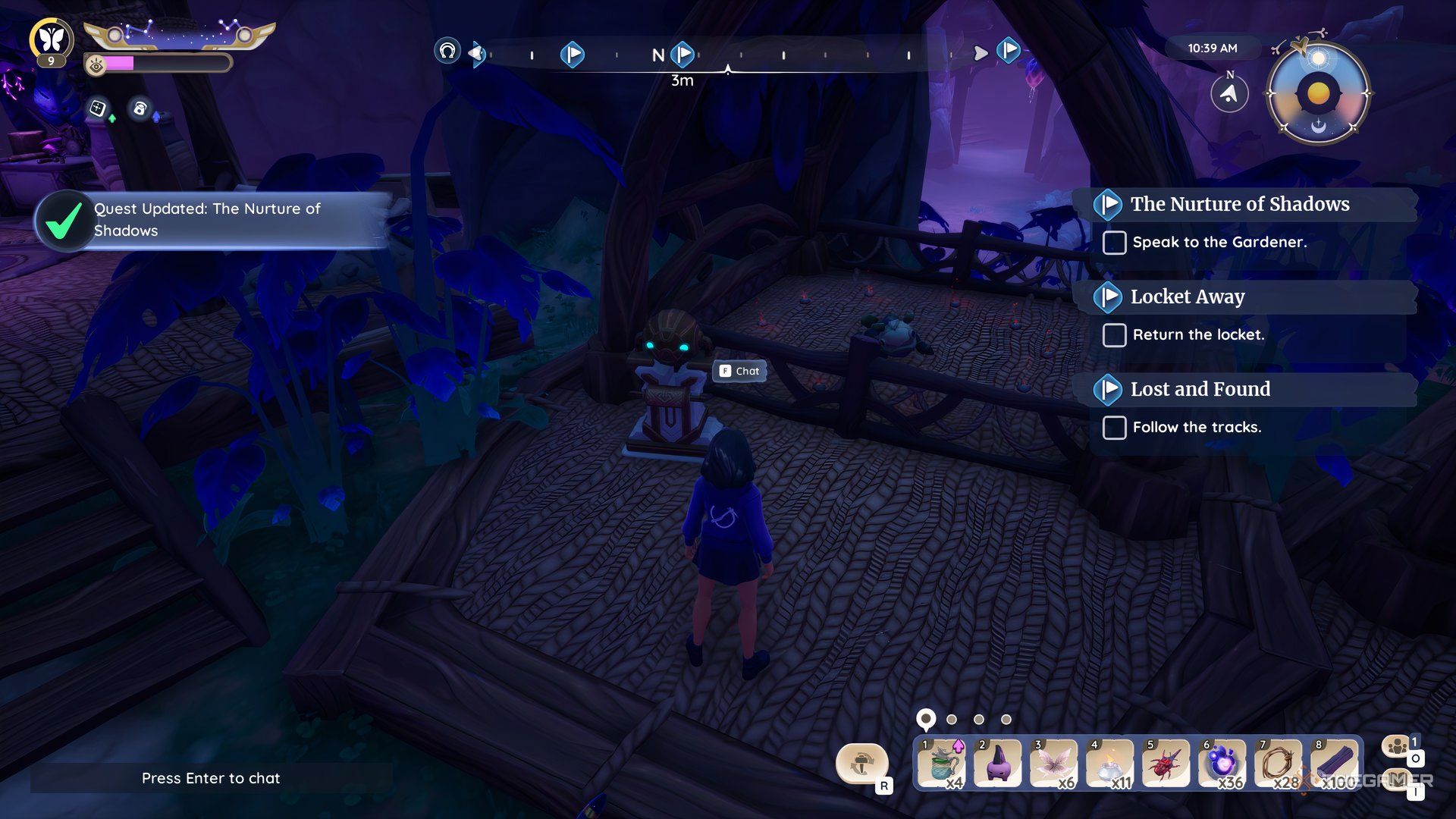 Place the river hub next to the Galdur puppies in Palia.