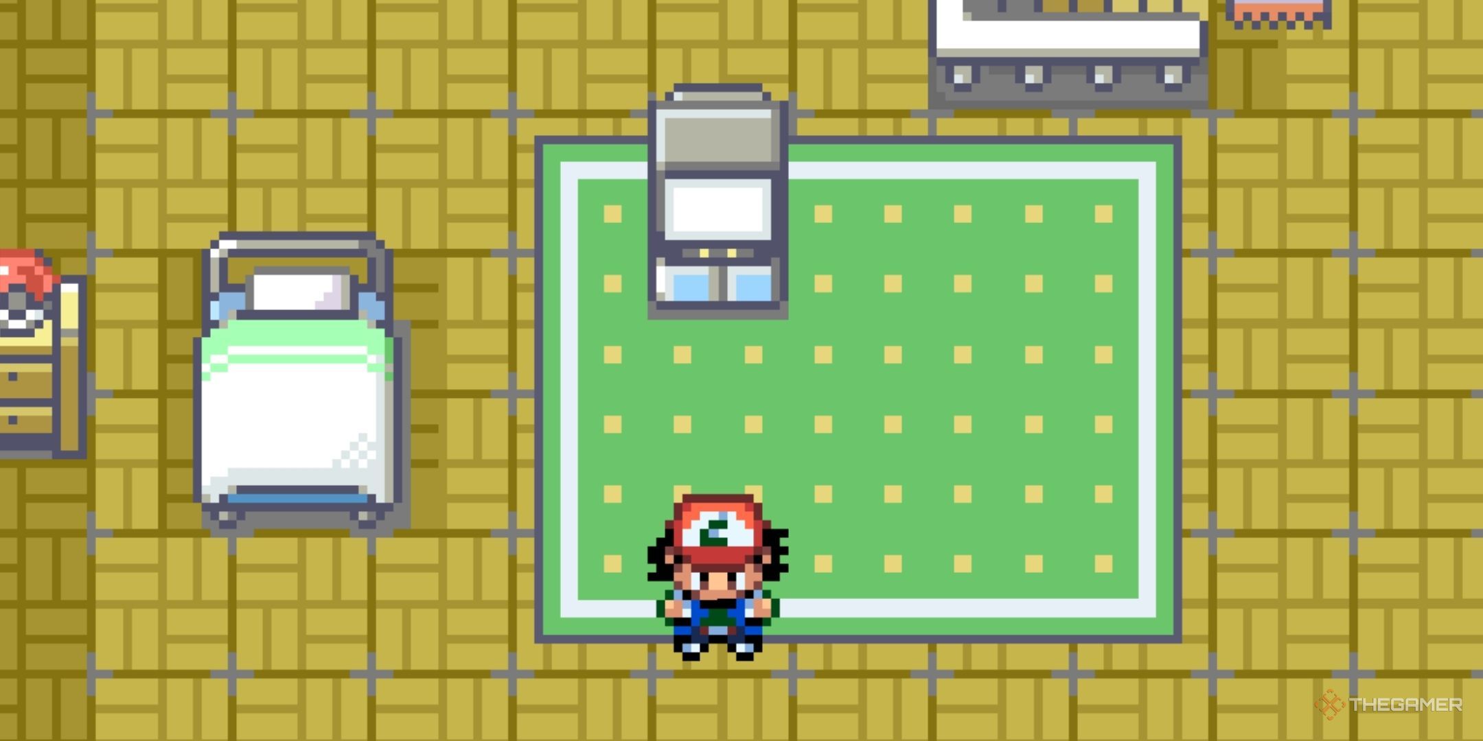 Ash is in his Pokemon Ash Gray's room