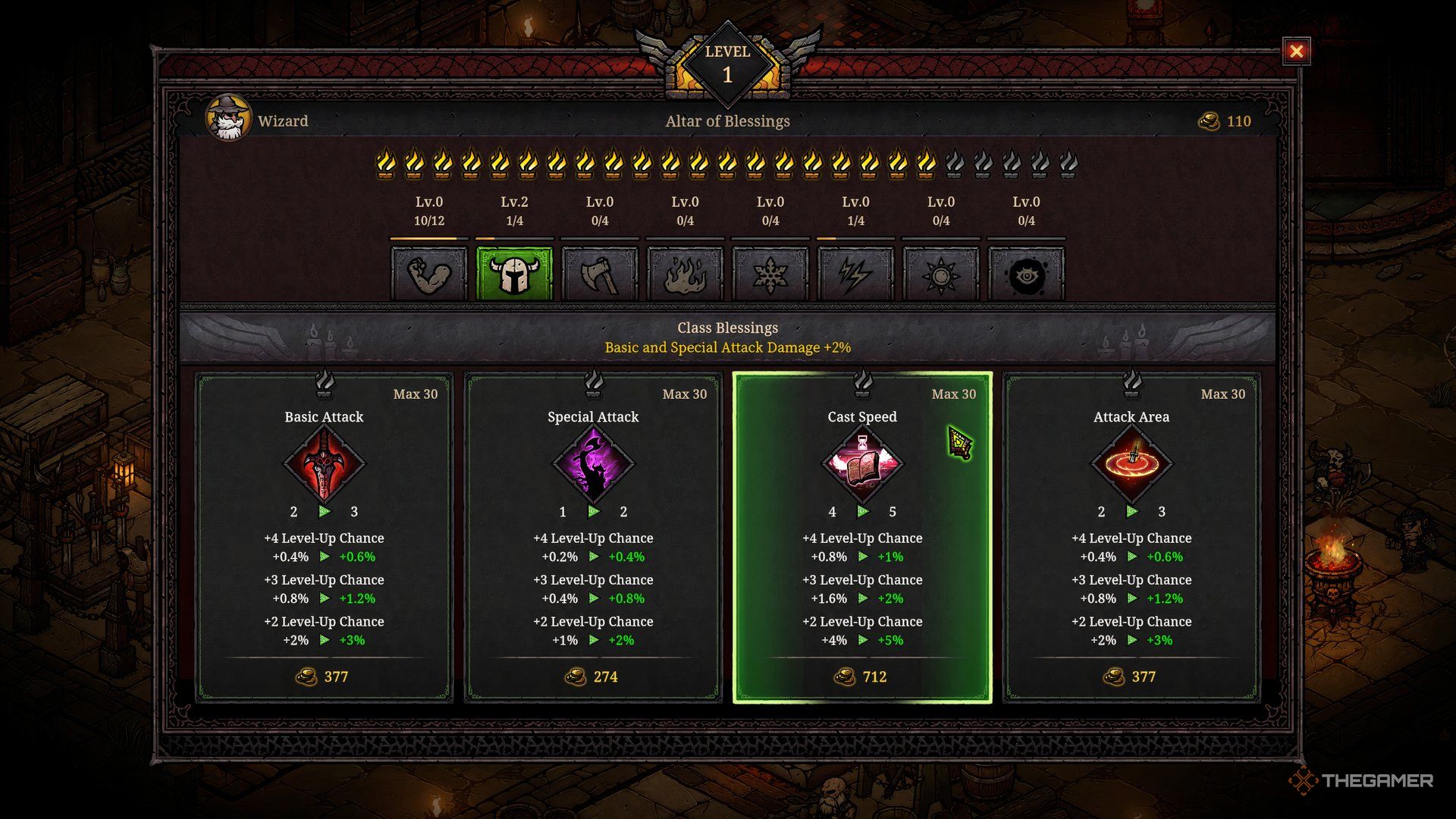 The speed of speed upgrades to the altar blessings in the Babel Survivors of Chaos.