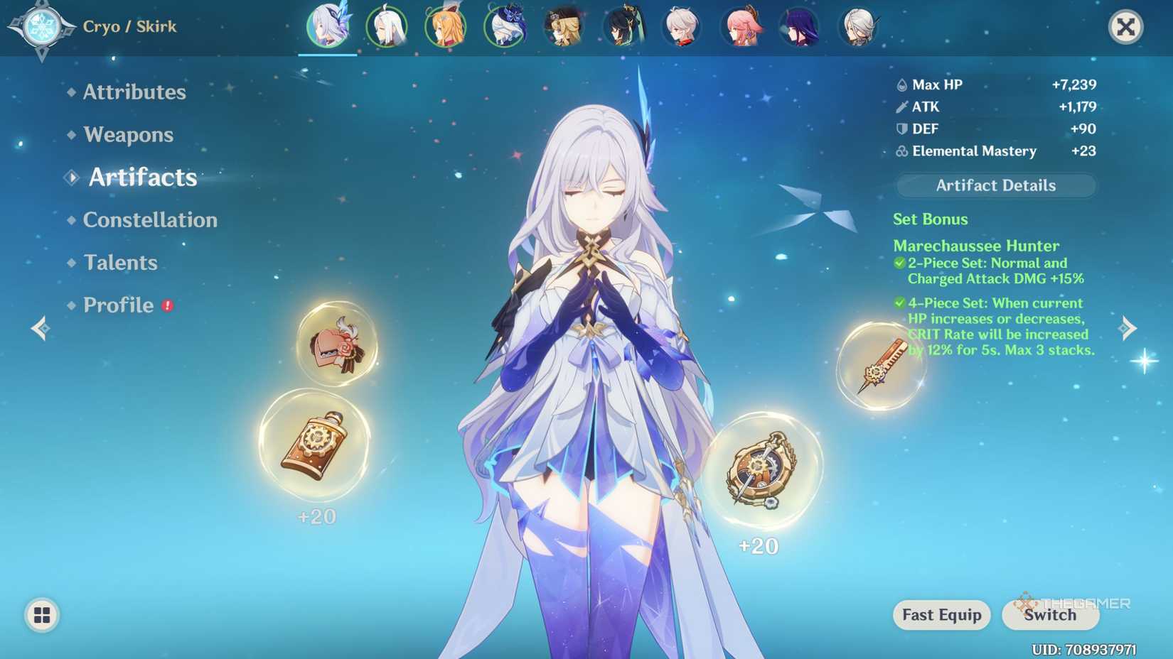 Skirk Build Material The Best Skirk Build, Team, Weapons, And Artifacts In Genshin Impact