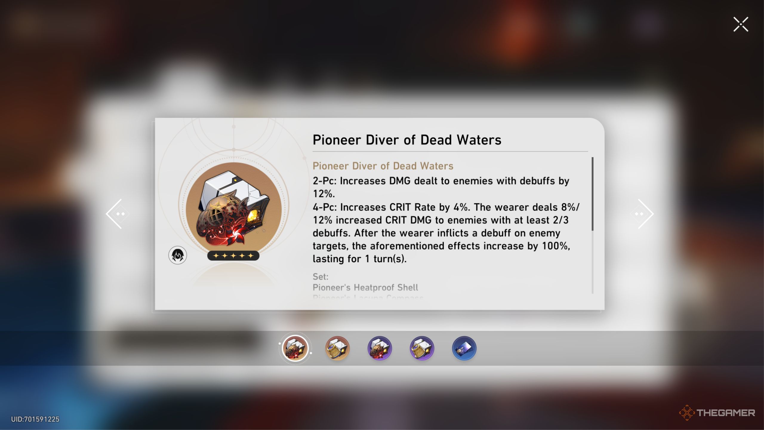 Honkai Star Rail Pioneer Diver of Dead Waters with description