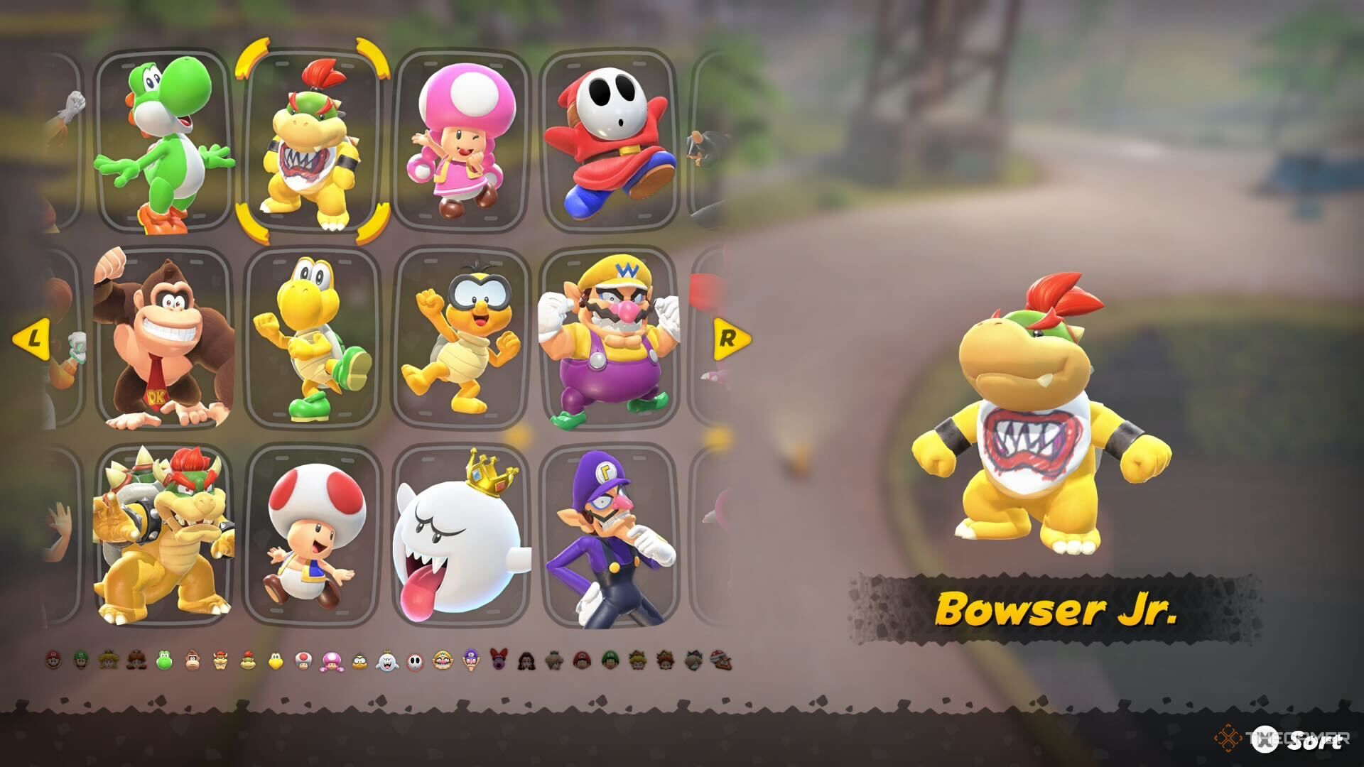 Bowser Jr in Mario Kart World