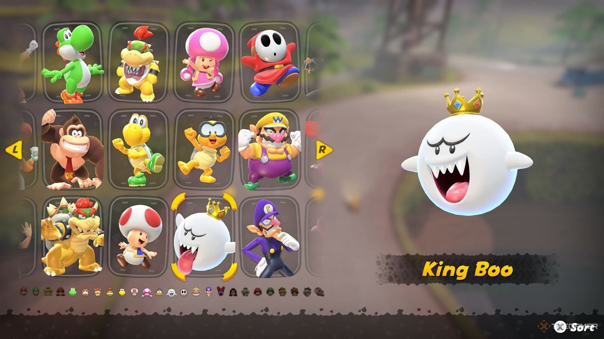 King Boo in Mario Kart World