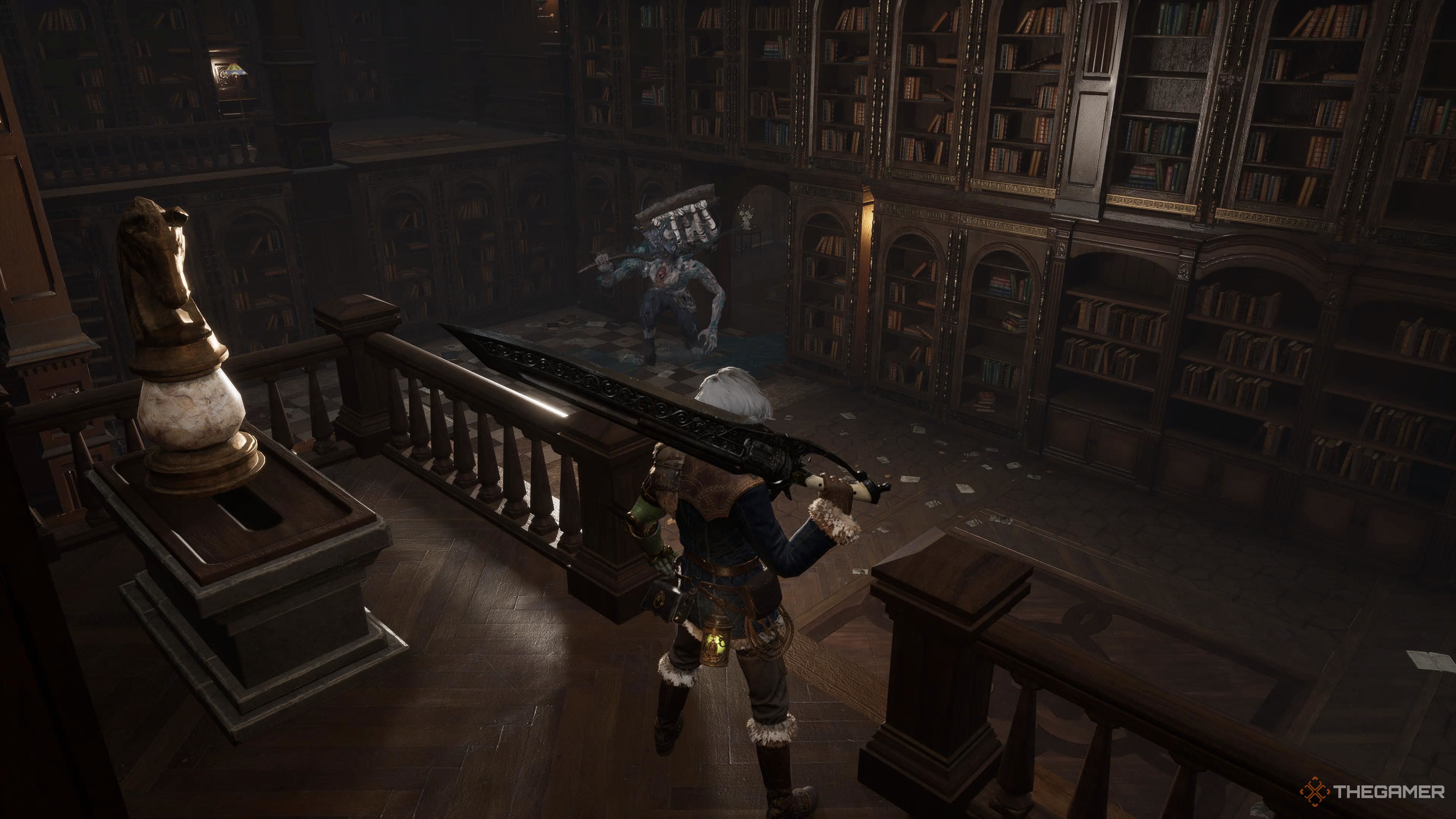 The final miniboss reveals themself after you hit the final hidden switch in Lies Of P Overture.