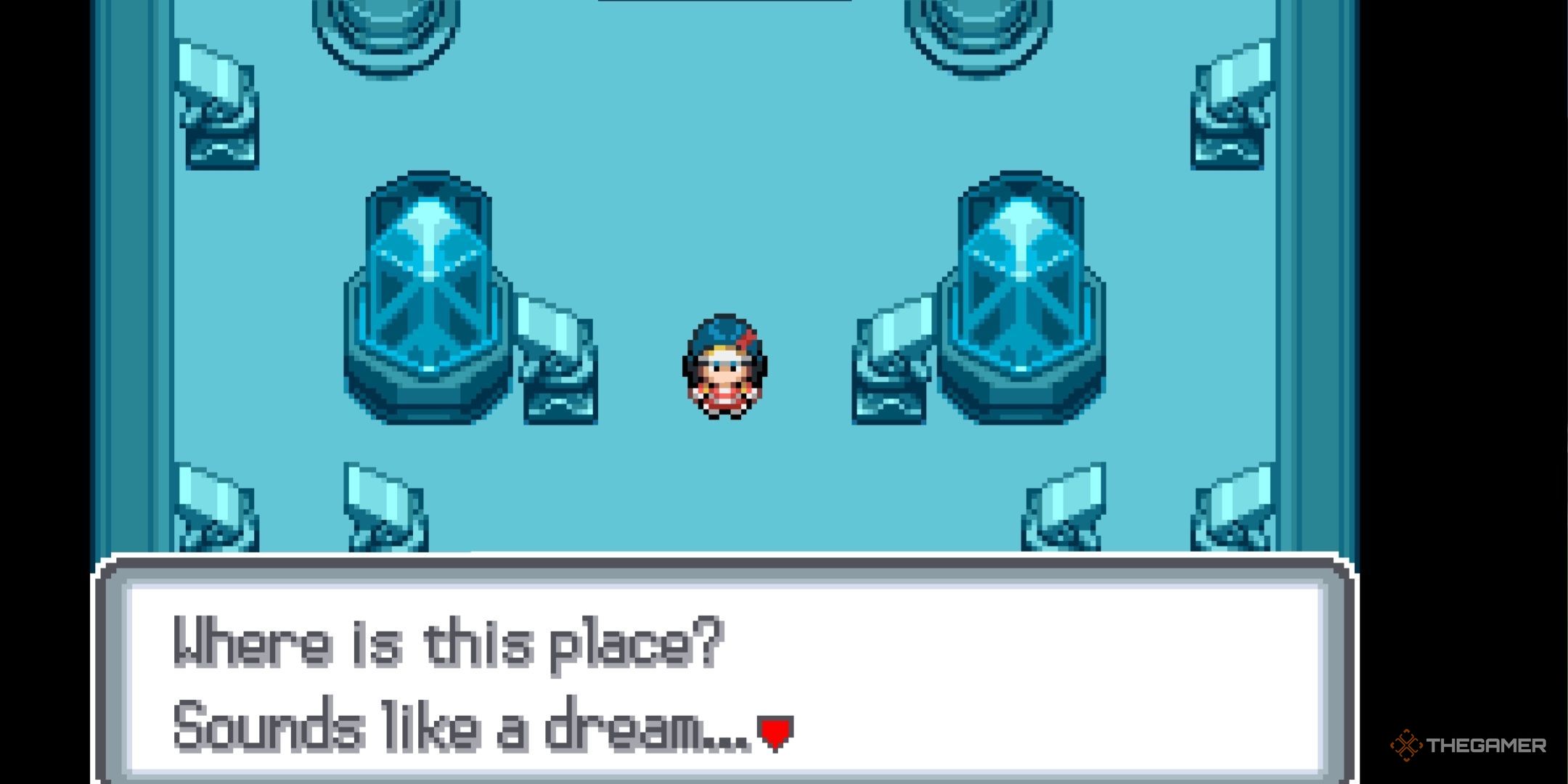 The main character is in a Wierd space in Pokemon Light Platinum
