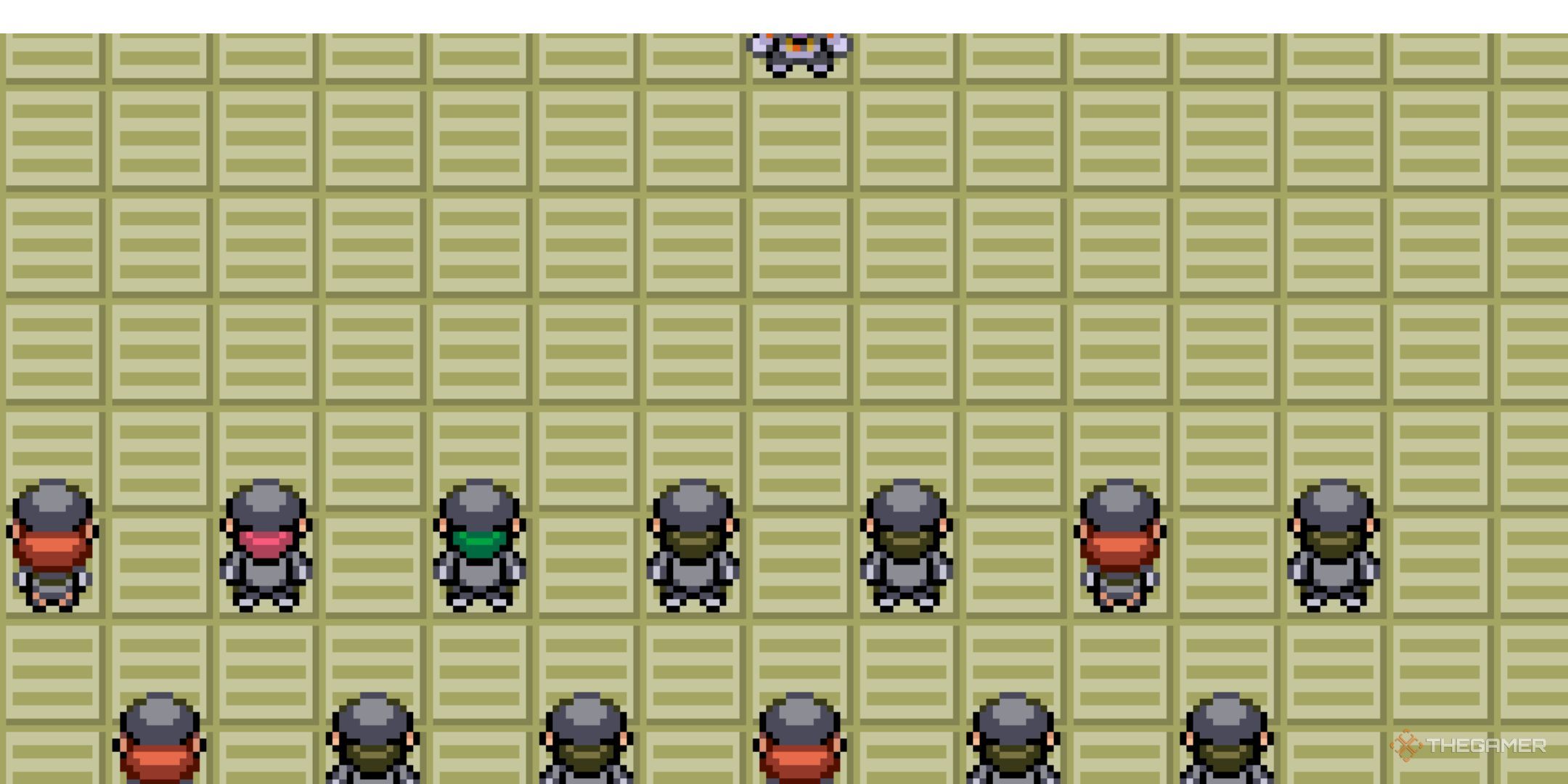 The team's rocket primer are lined up in Pokemon Fire Red Rocket Edition