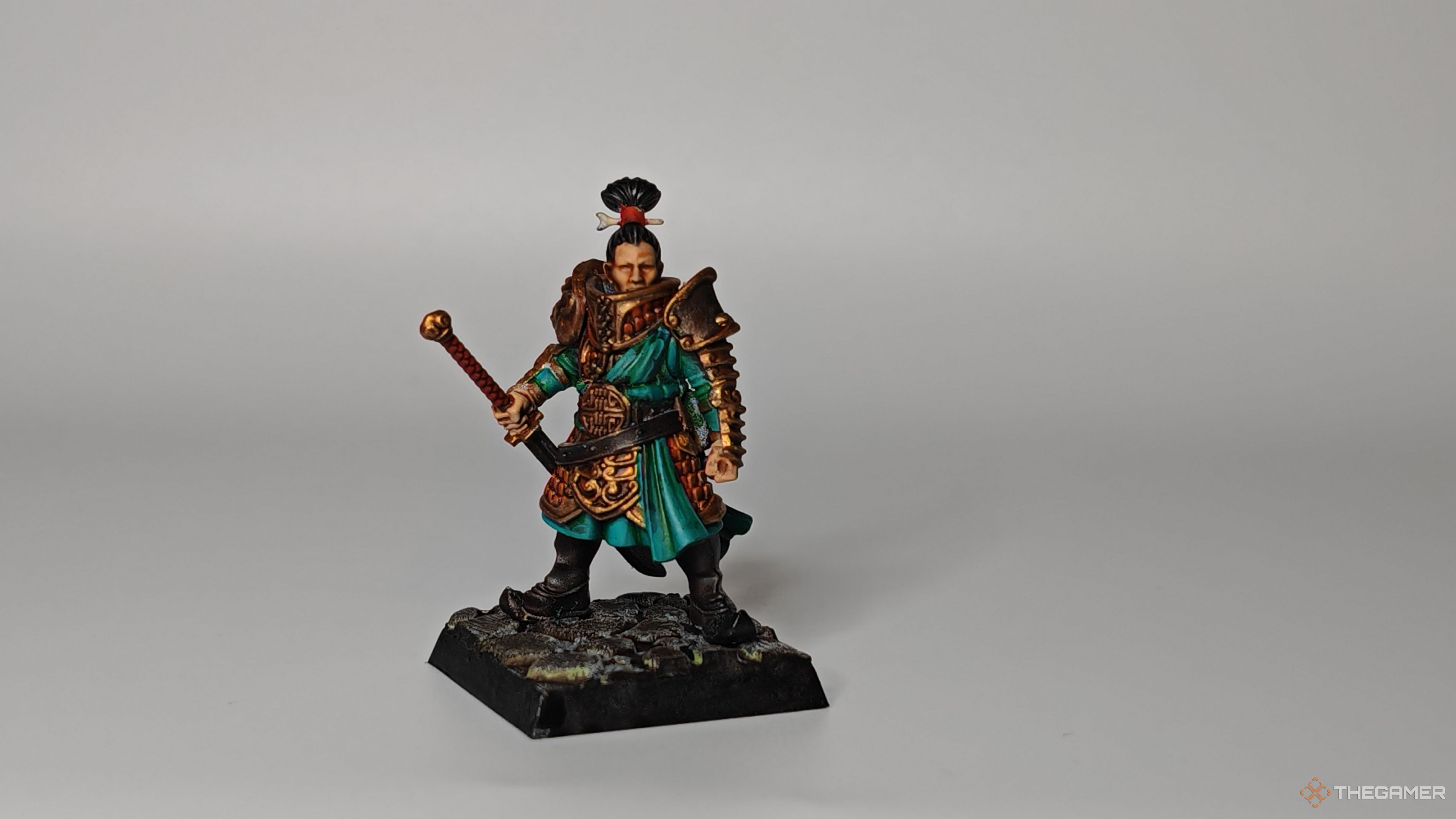 Warhammer The Old World Grand Cathay converted leader for Mordheim