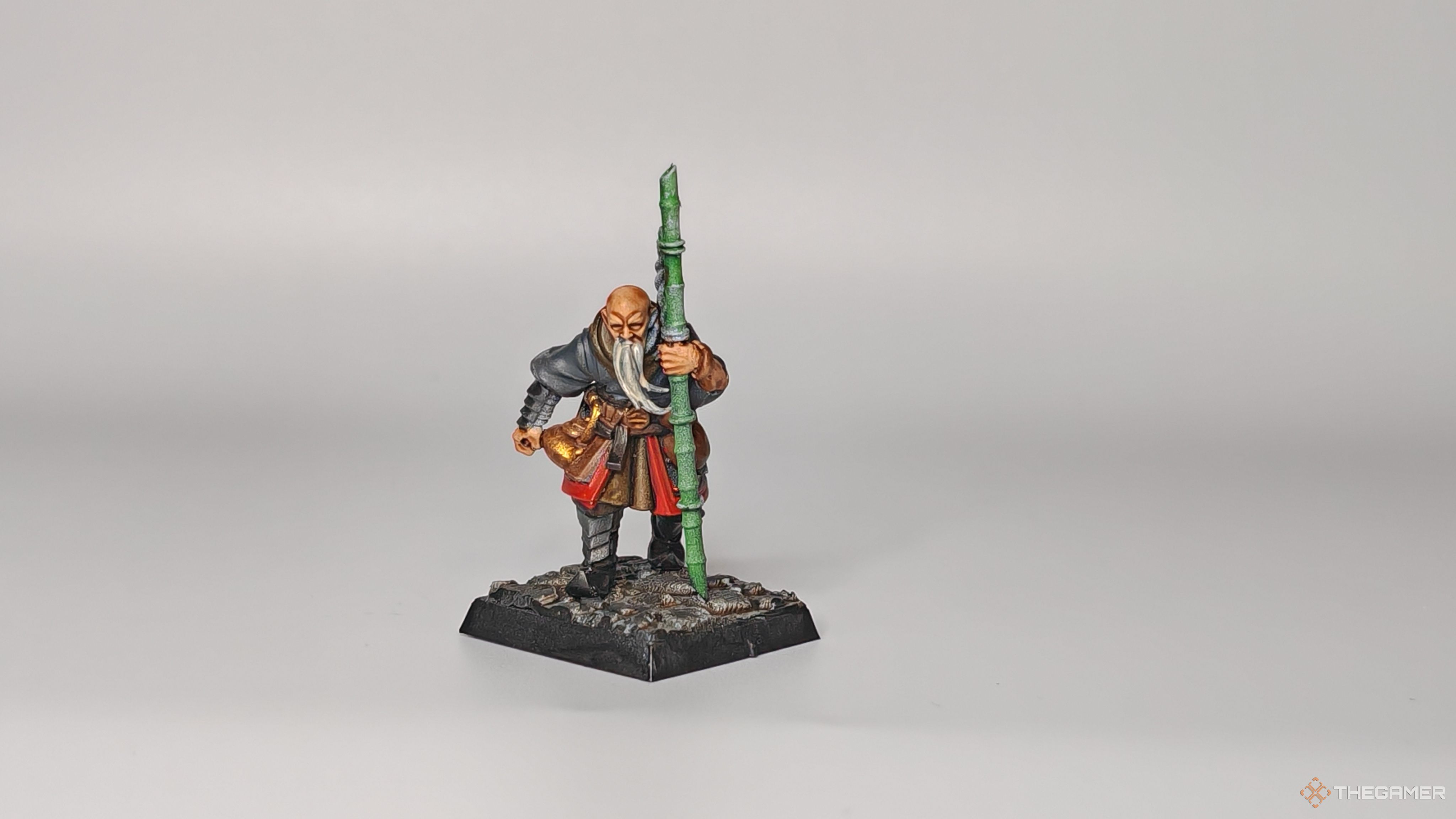 Warhammer The Old World Grand Cathay converted wizard with bamboo staff for Mordheim