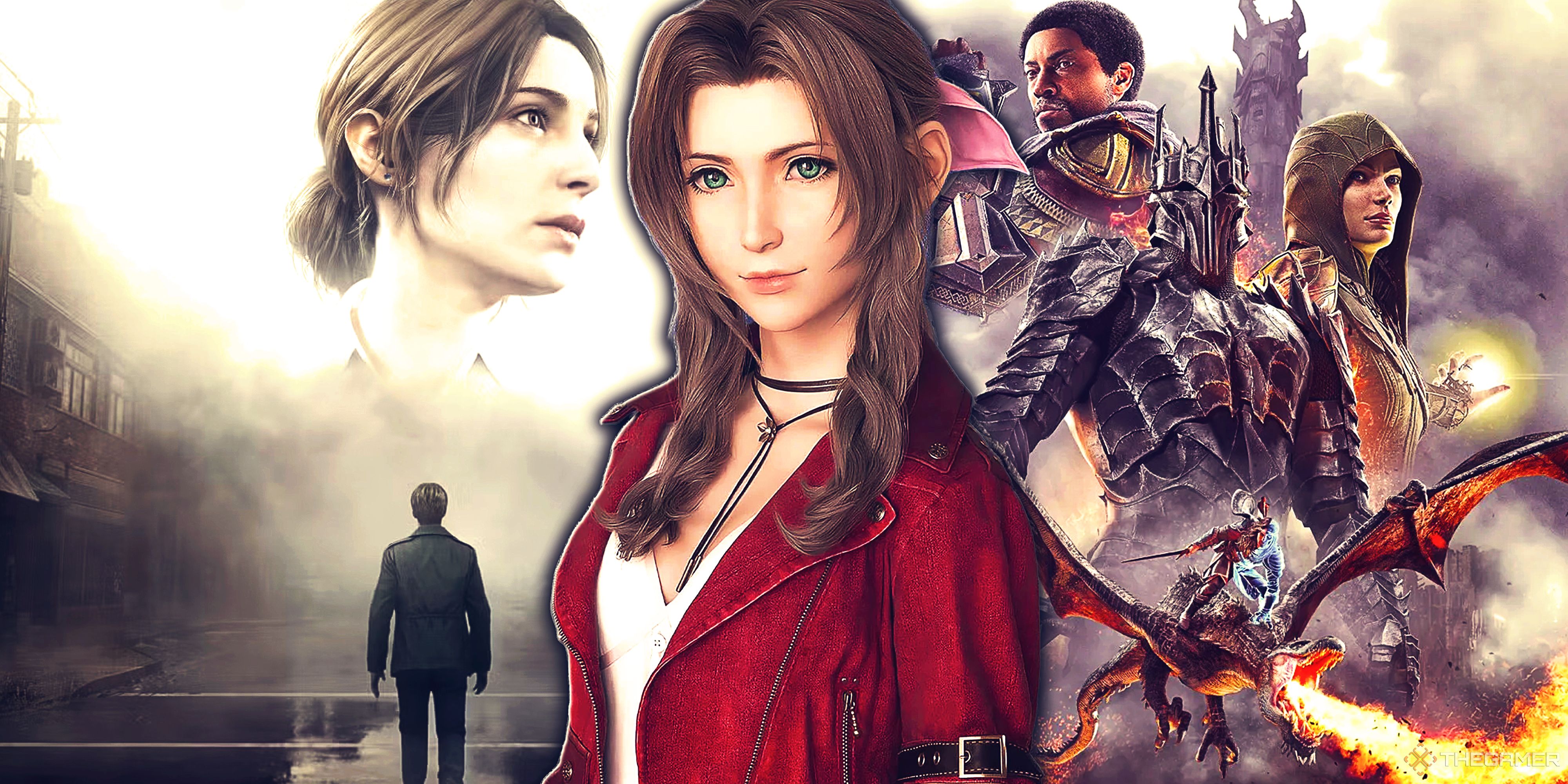 Silent HIll 2 Remake, Final Fantasy 7 Aerith and Middle-earth Shadow of War Definitive Edition.