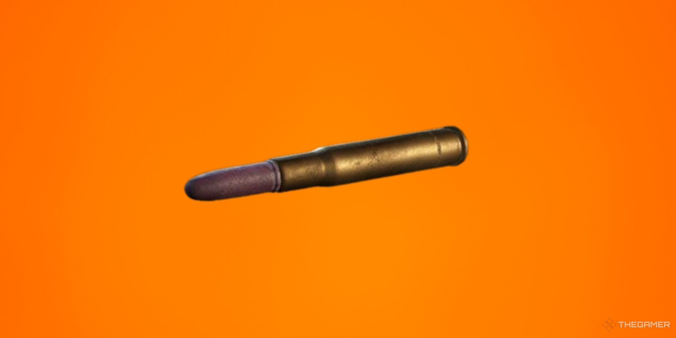 Ammo from Sniper Elite: Resistance in front of an orange gradient backdrop.
