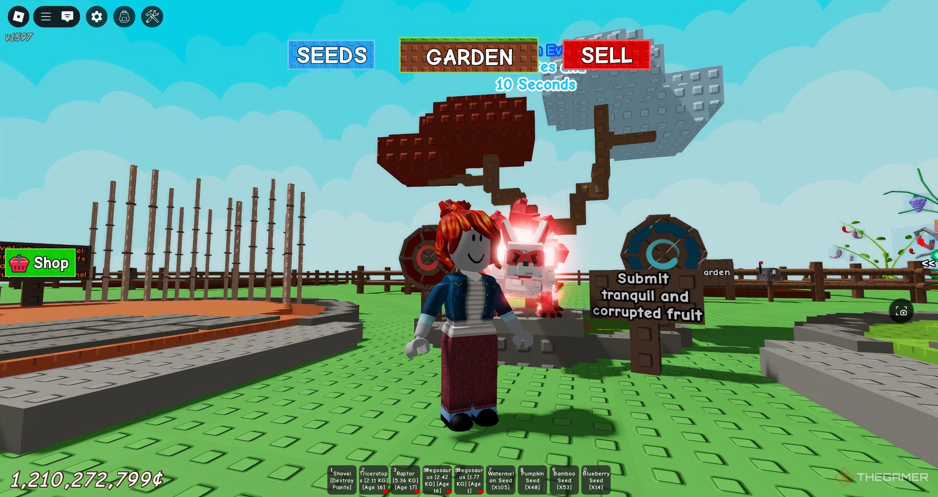 A participant in front of the Kitsune in Develop a Backyard.