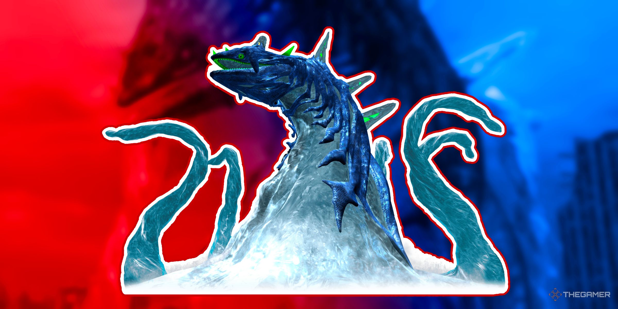 The perfect chaos as seen in the Sonic Generations ontop of their own images.