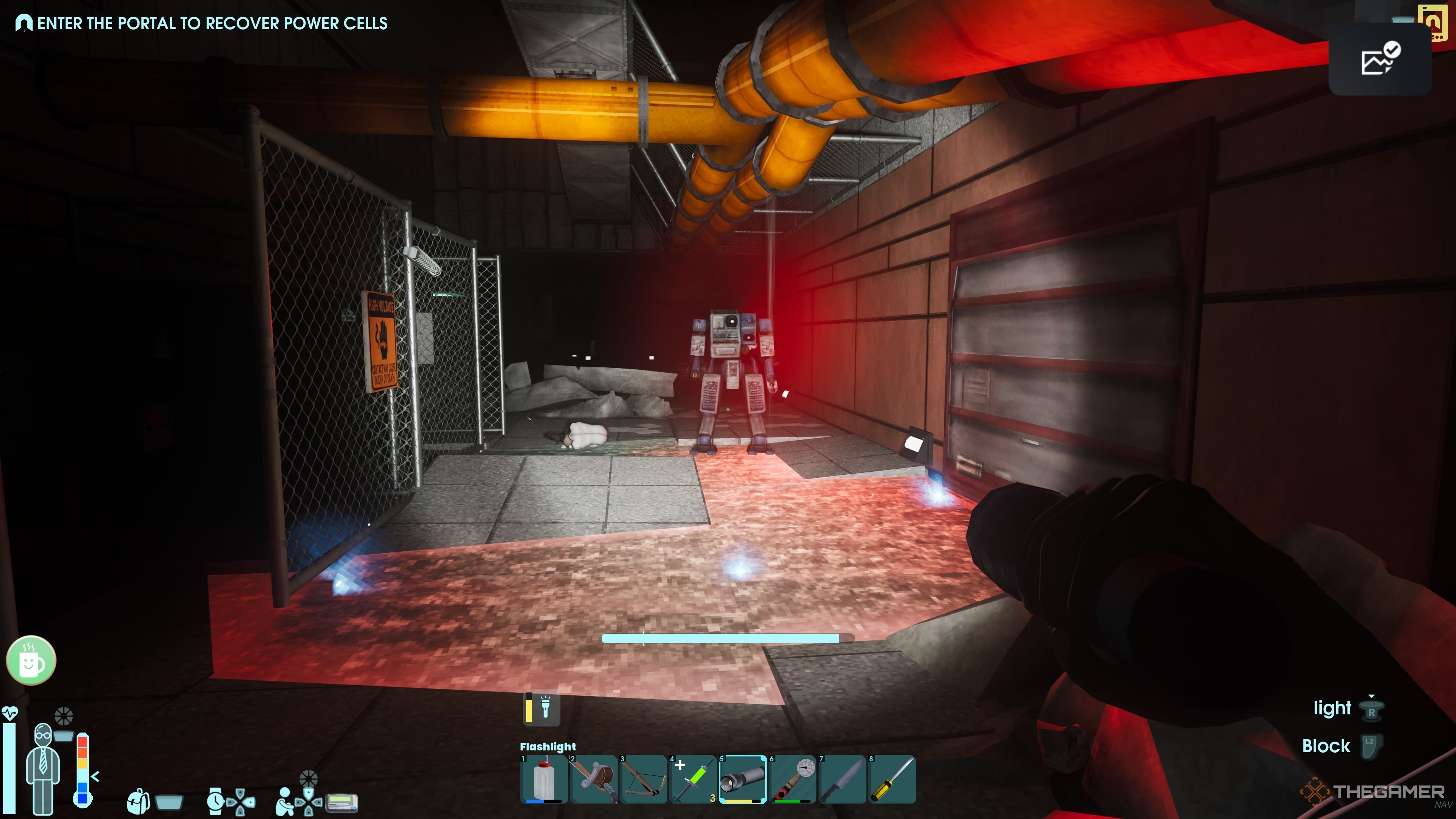 Athlete character kills the electricated water to Alexia.