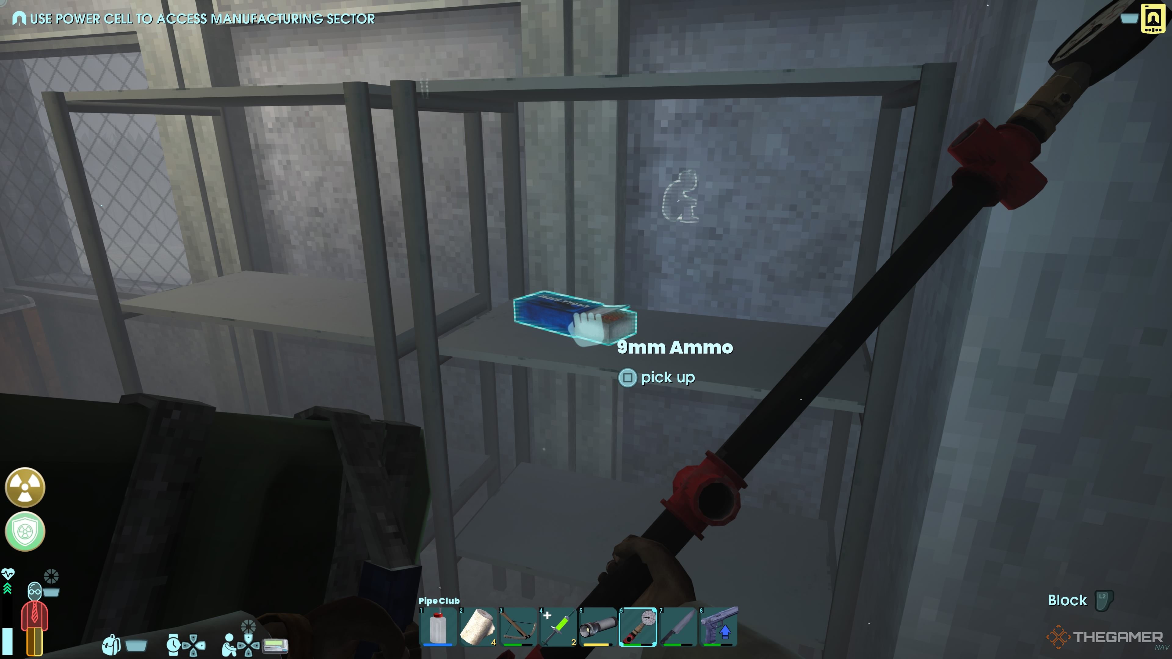 Player characters to take about 3 m ammo from a shelf in the inherent sides.