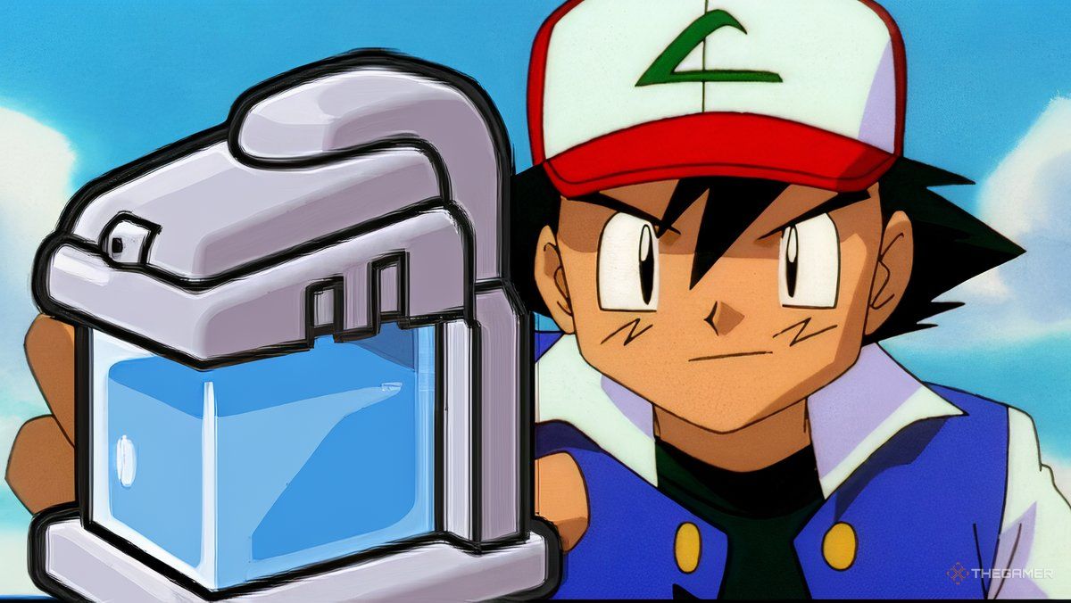 Ash Holding a Max Potion from Pokemon.