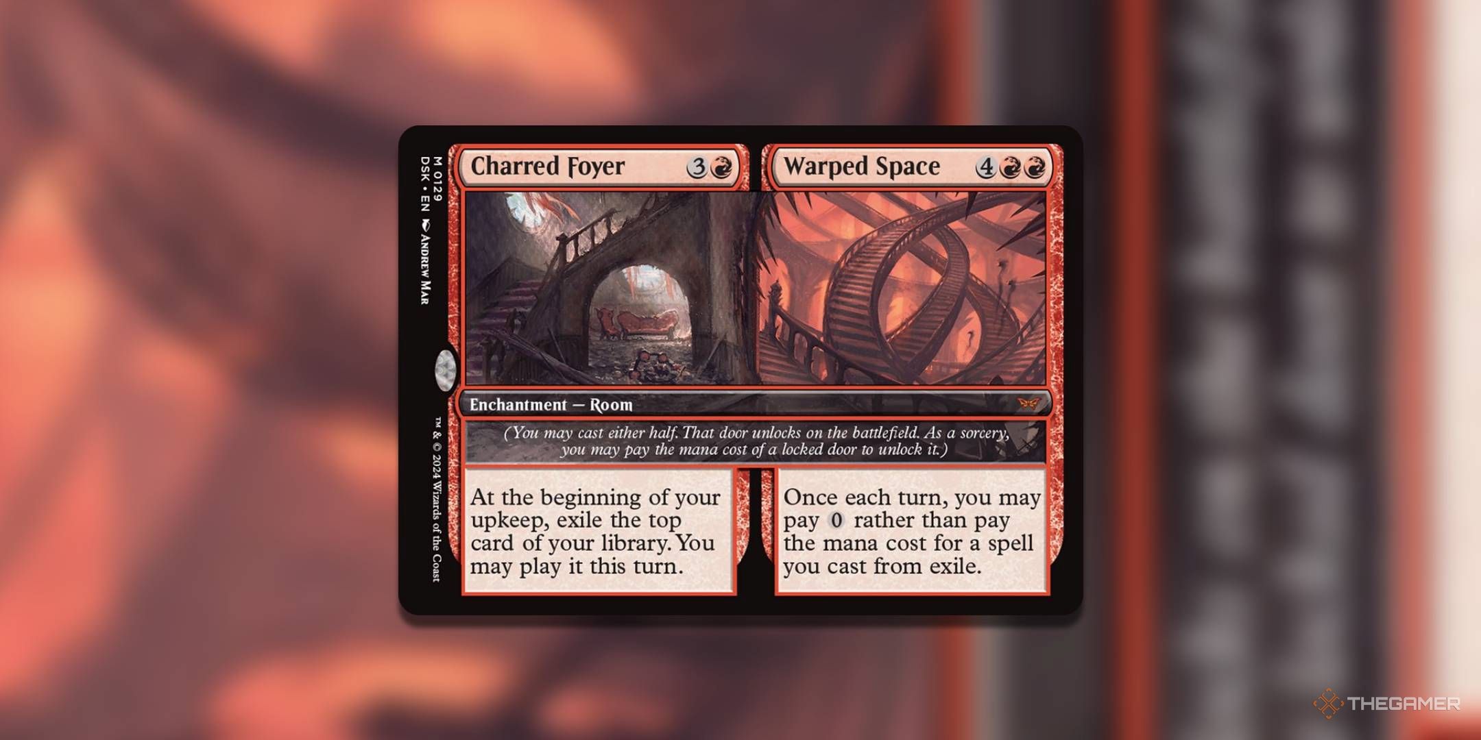 Terrarized Fire and phrase Space Card, from Mickey: set of land slaves.