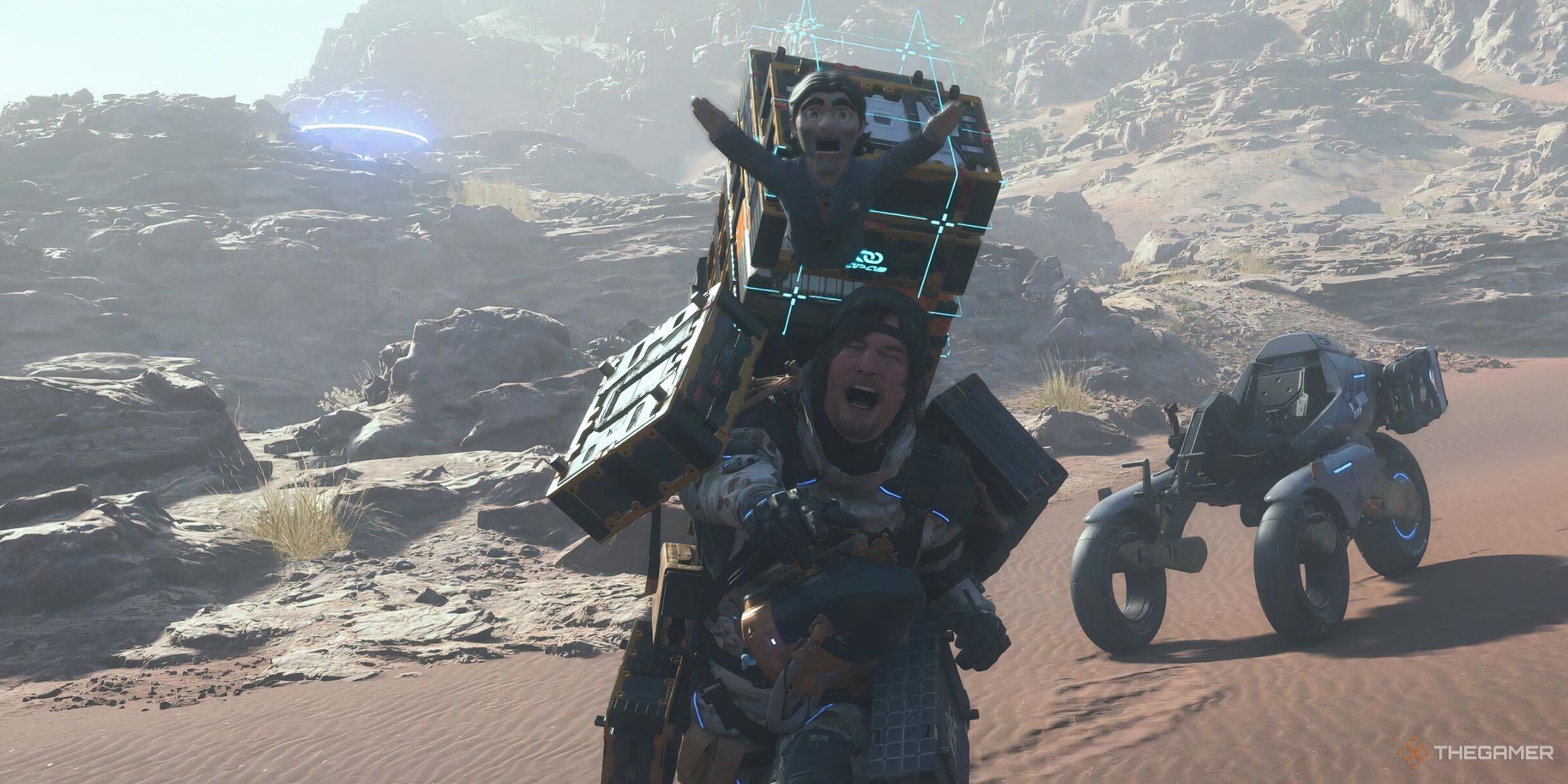"The embodiment of handholding": Death Stranding 2 players are sick of Dollman's constant unnecessary commentary