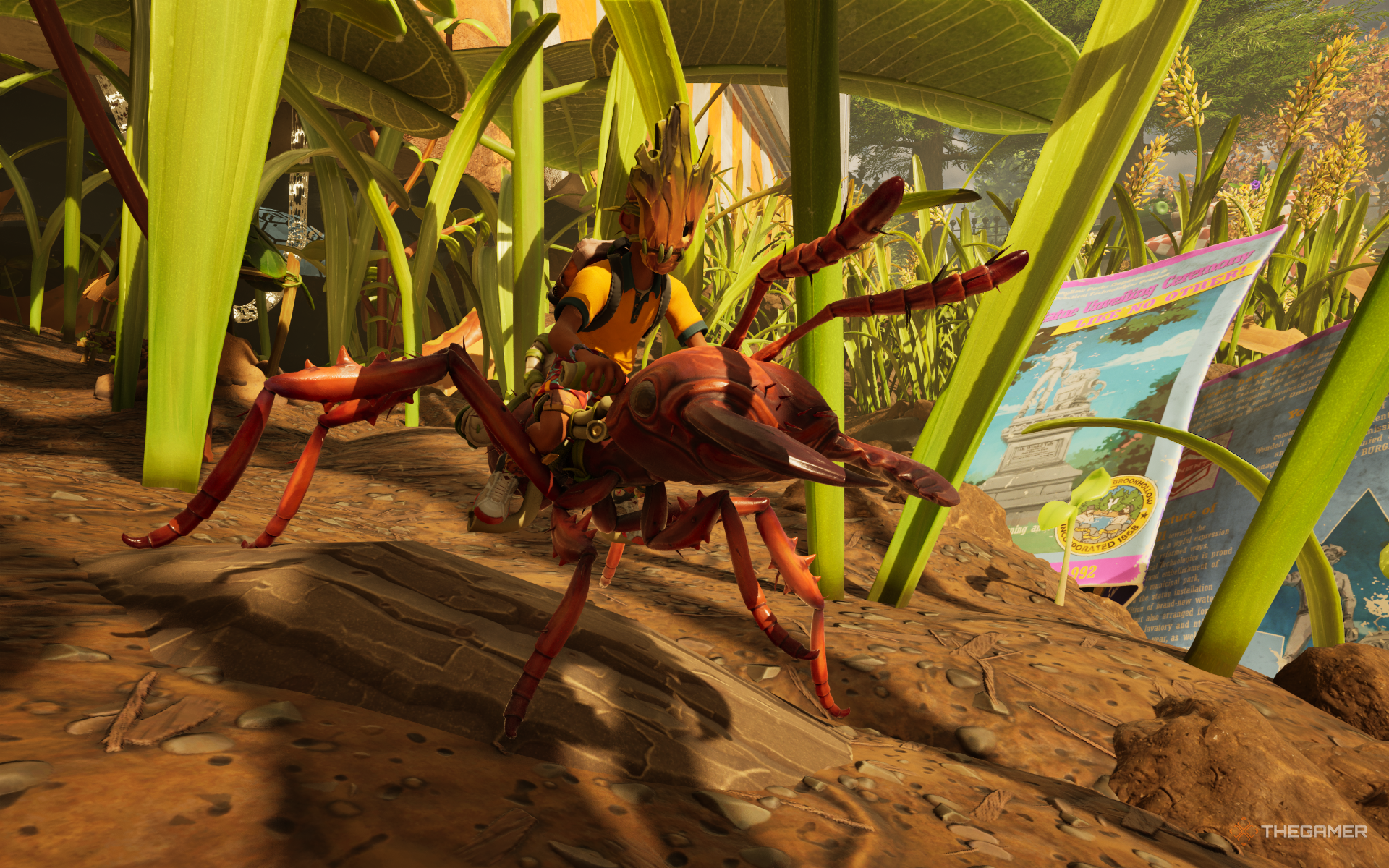 Riding an ant in ground 2.