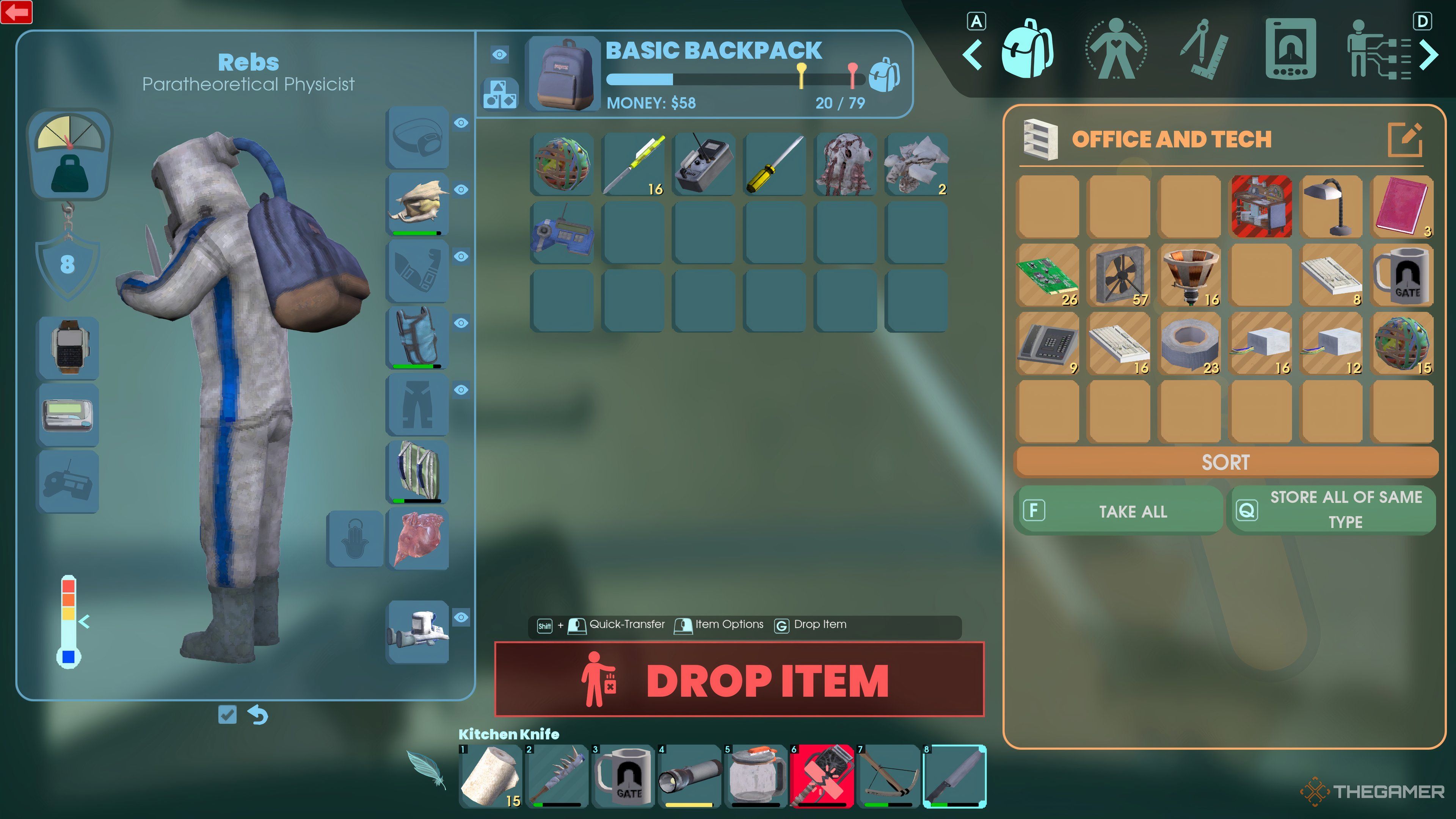 Inventory and storage of non -living factors.