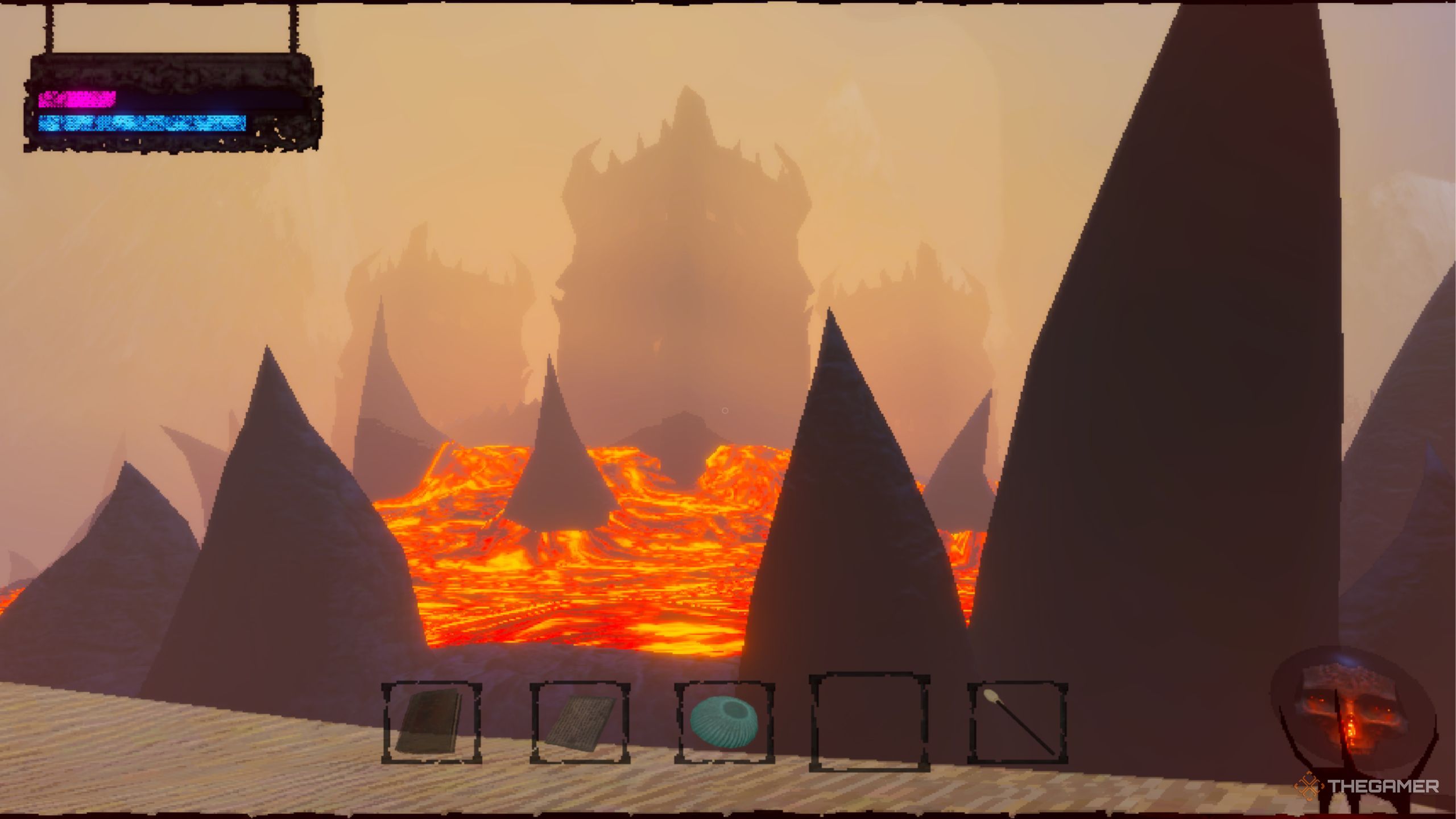 MAGE ORNA displaying the lava biome.