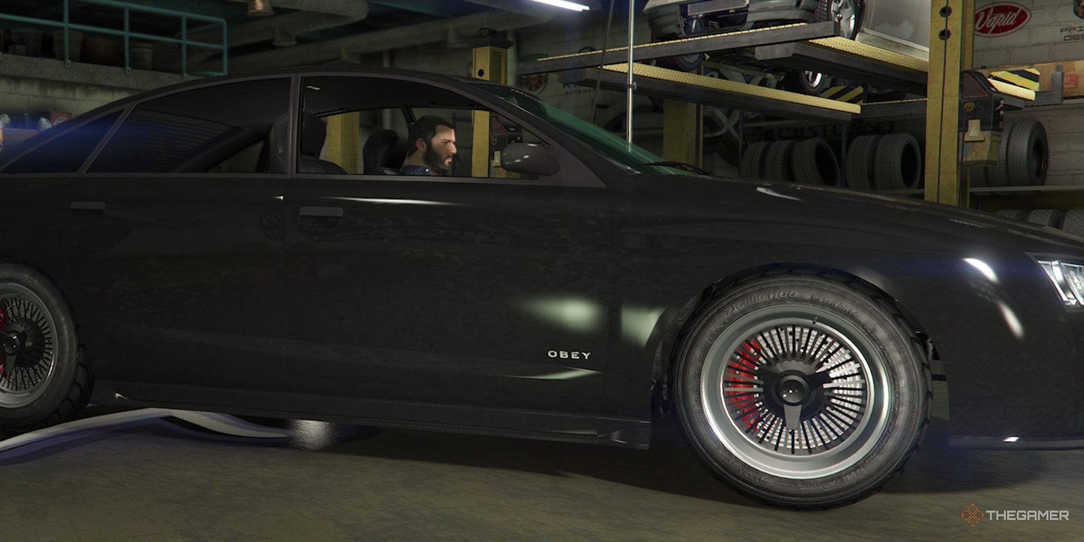 Michael's car in the Grand Theft Auto 5 garage.