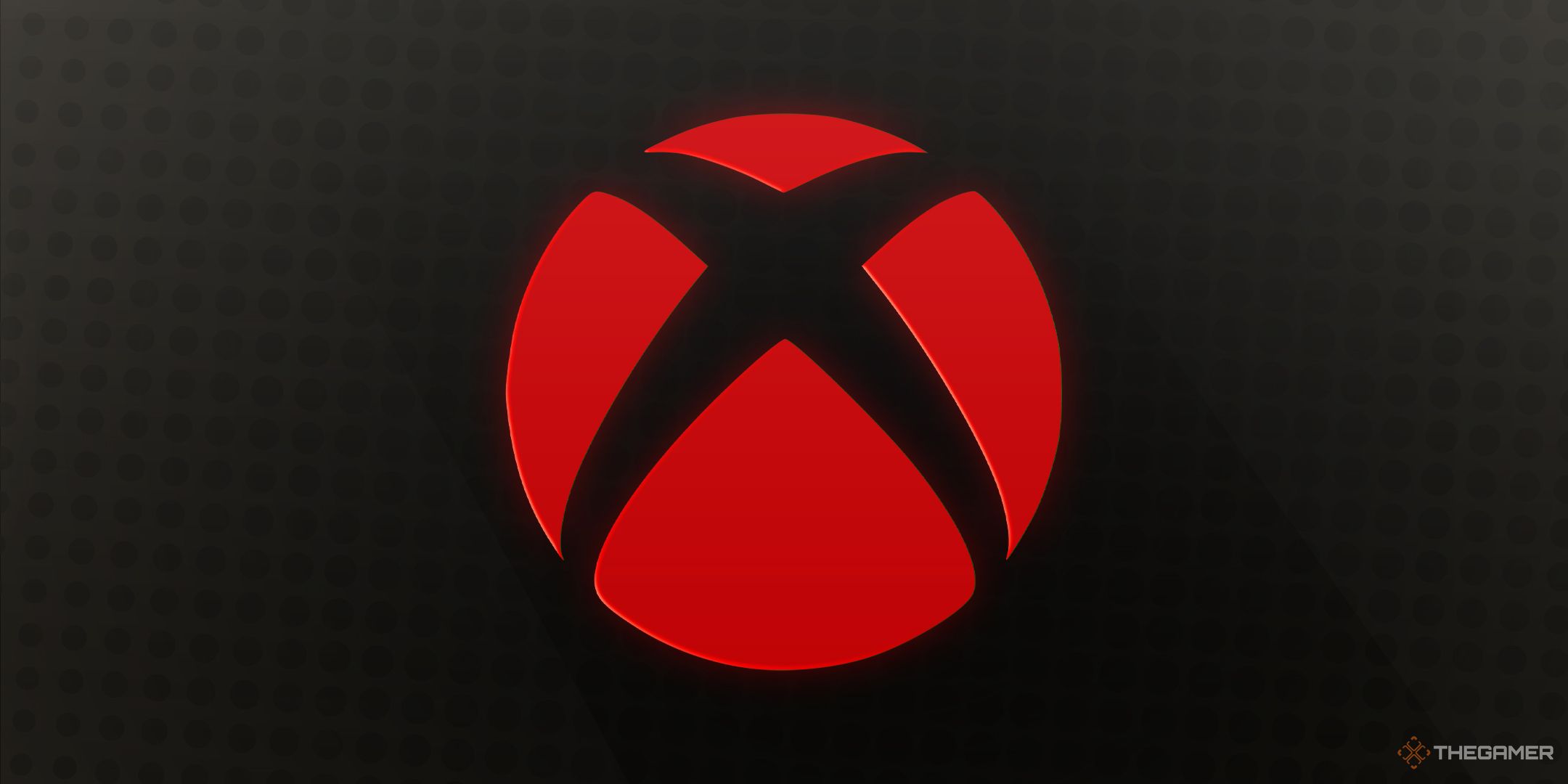 The Xbox logo in red.